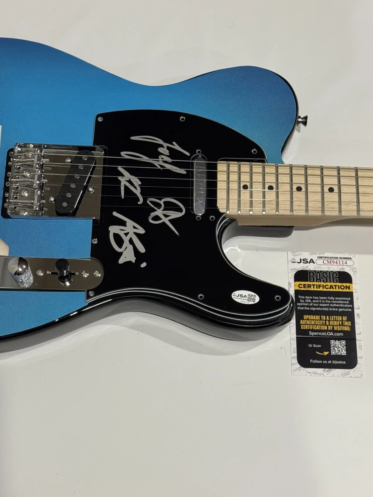 BADFLOWER SIGNED CUSTOM OK, I'M SICK ELECTRIC GUITAR JOSH KATZ ALL 4 JSA COA, изображение 2