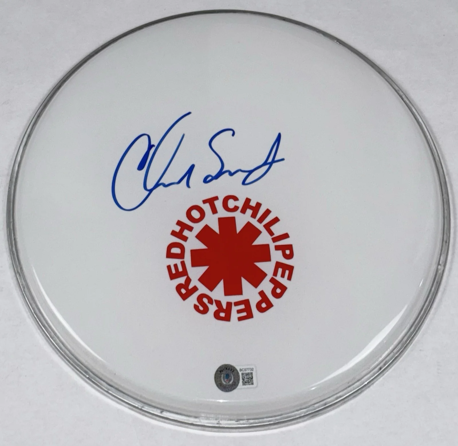 Chad Smith Red Hot Chili Peppers Signed Autograph 12” Drumhead RHCP Beckett COA, изображение 4