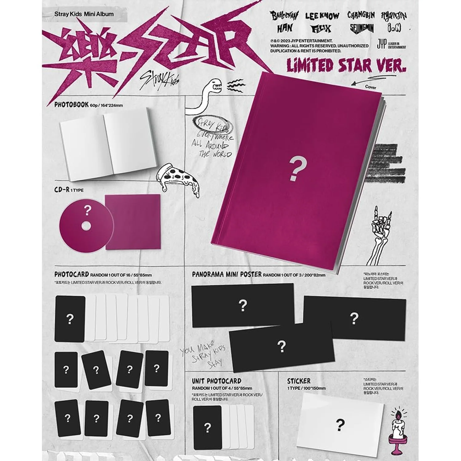 Stray Kids 樂-STAR(Rock-Star) ALBUM - LIMITED STAR VER., изображение 2