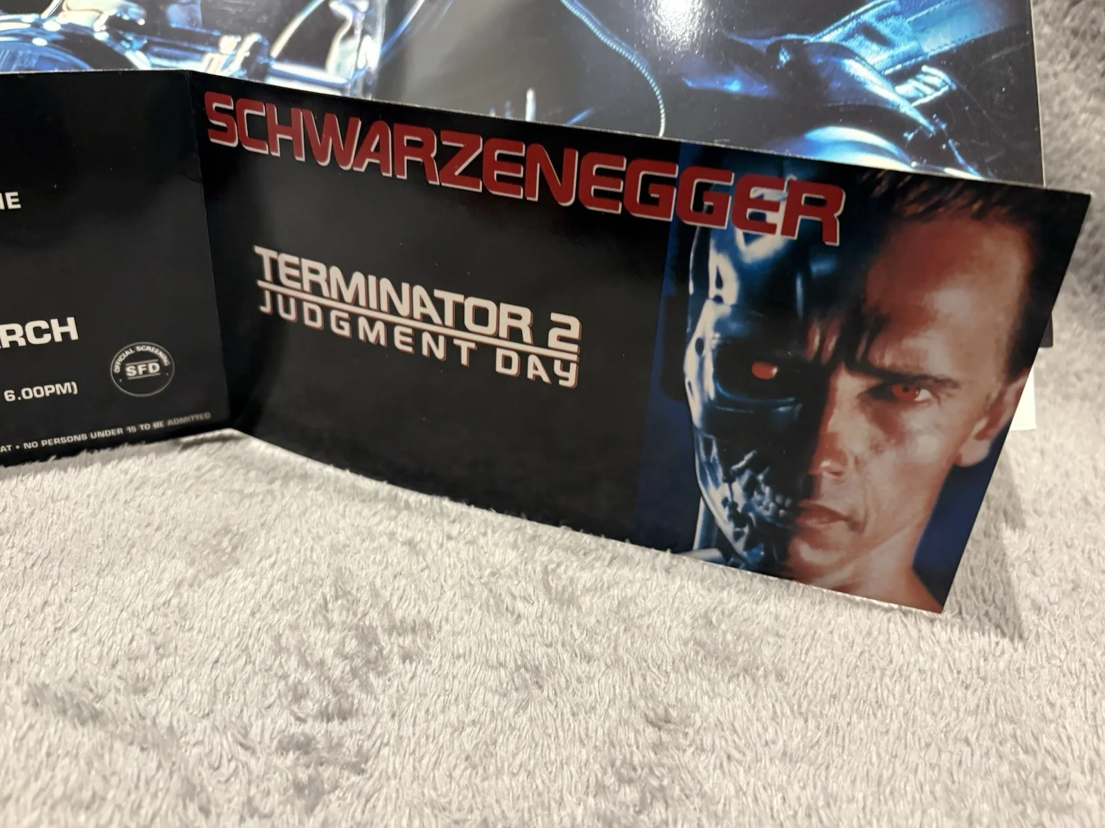 Terminator 2 - Multimedia Screening Ticket & Brochure - Arnold Schwarzenegger -, image 3