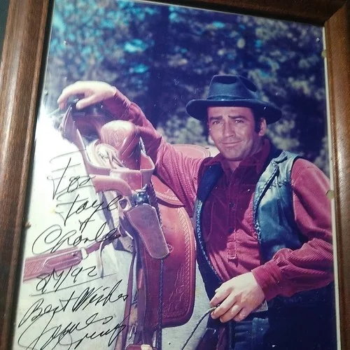 James Drury — James Drury Autographed 8x10 Signed in Person 8/7/92 "The Virginian" UNFRAMED, image 3