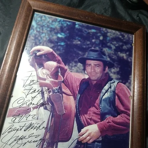 James Drury — James Drury Autographed 8x10 Signed in Person 8/7/92 "The Virginian" UNFRAMED, image 4