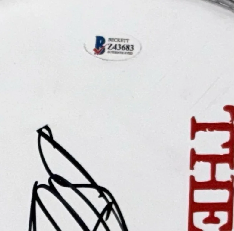 Brad Wilk Signed 12" Drumhead RAGE AGAINST THE MACHINE Autograph Beckett COA, image 3