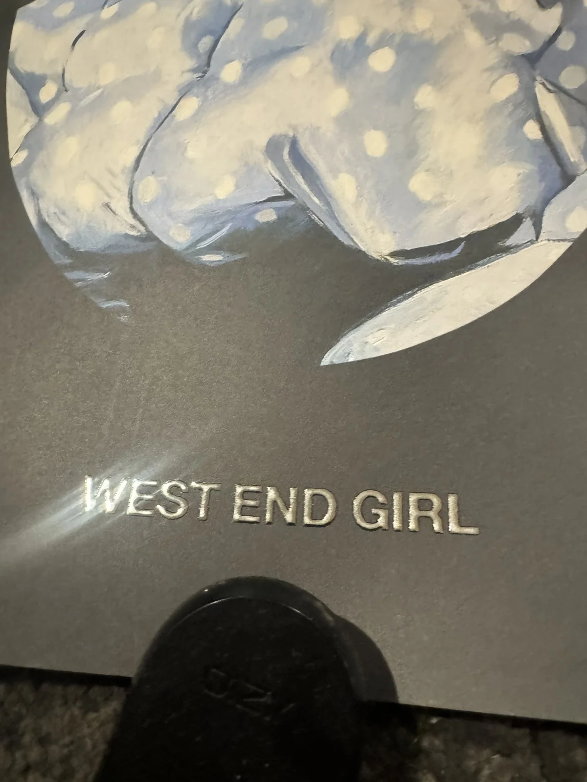 signed lily allen west end girl tour autographed vip 11x17 poster, изображение 3