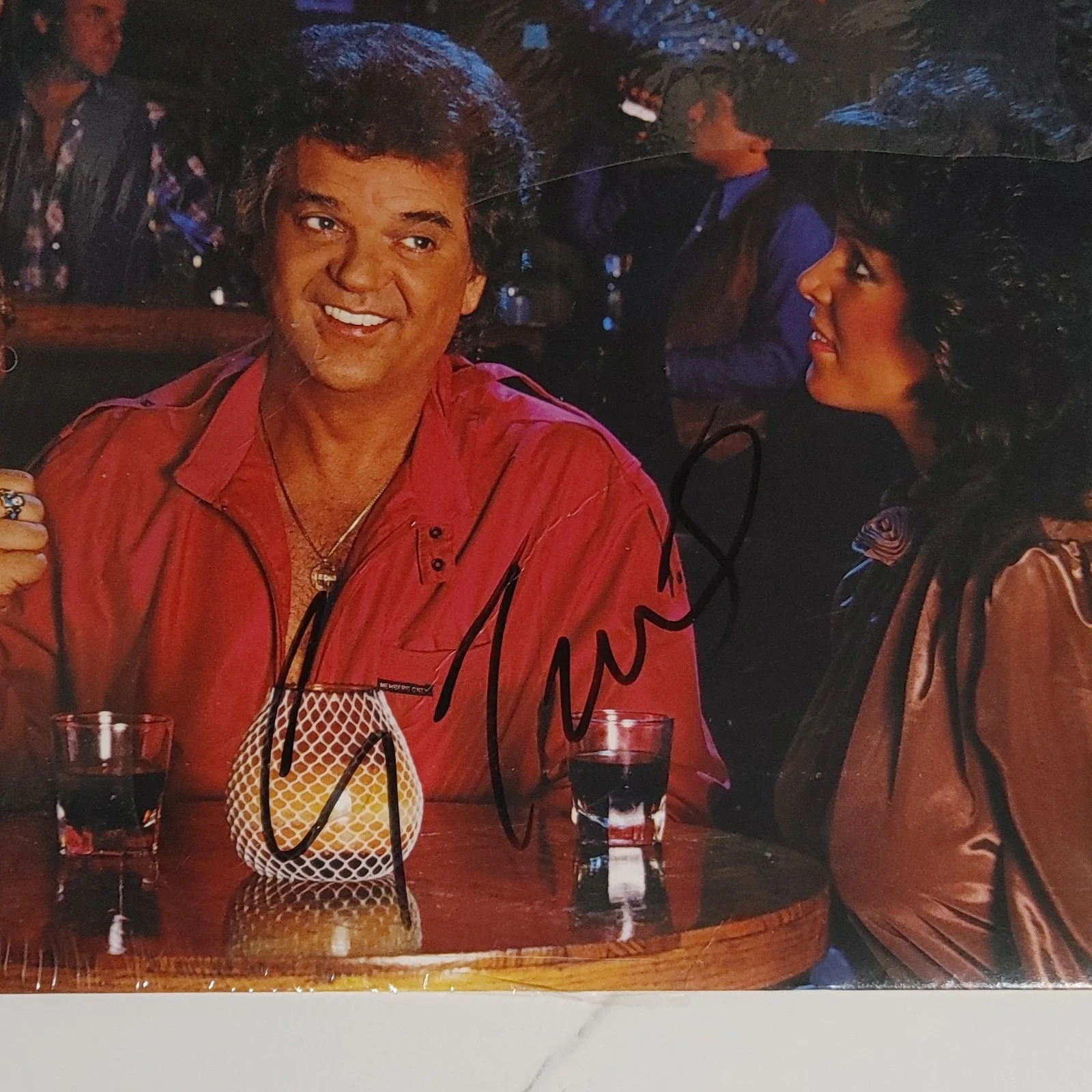 Signed Conway Twitty Don't Call Him a Cowboy Original Signed Vinyl Record, image 2