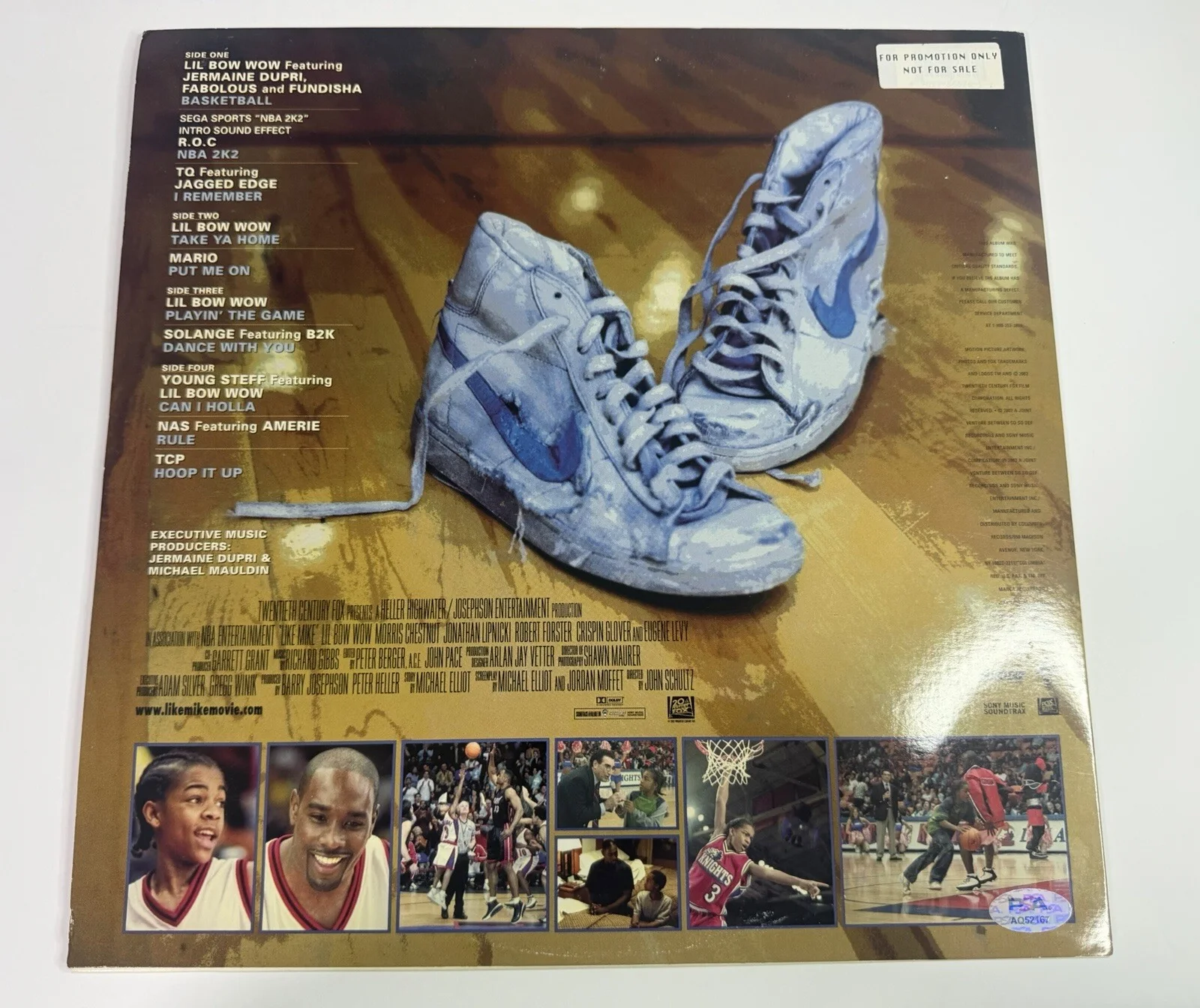 Lil Bow Wow autographed “Like Mike” signed vinyl record album - PSA COA! RARE, image 3