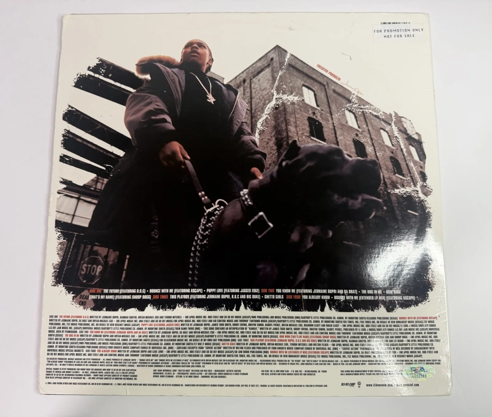 Lil Bow Wow autographed “Beware of Dog” signed vinyl record album - PSA COA!, image 4