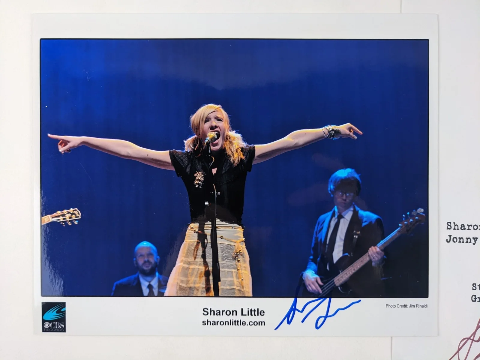 Sharon Little Signed Autographed 8x10 Photo & Signed Set List Musician, image 2