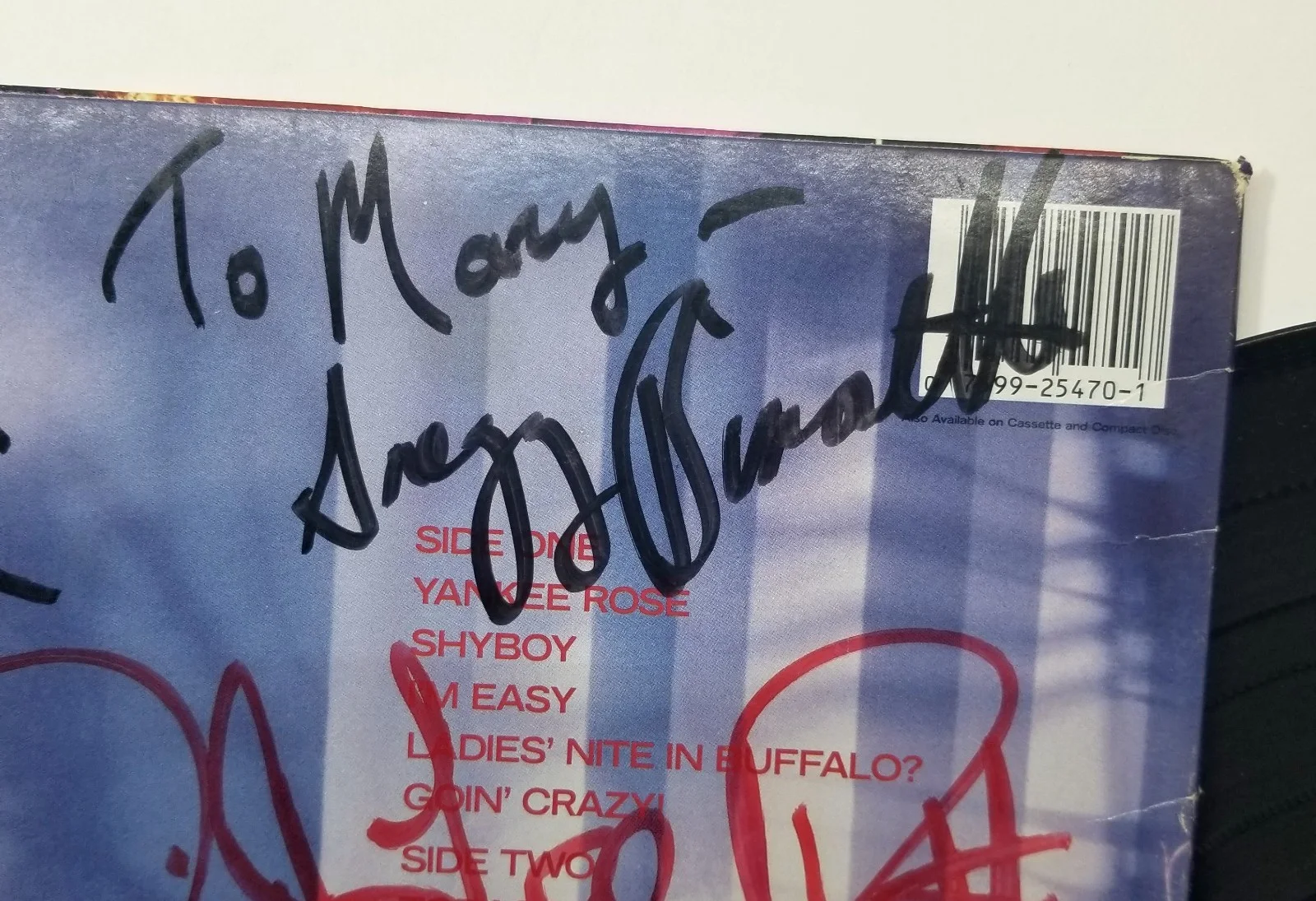 David Lee Roth SIGNED Eat 'Em & Smile Vinyl JSA COA + Vai, Bissonette, Sheehan, image 3