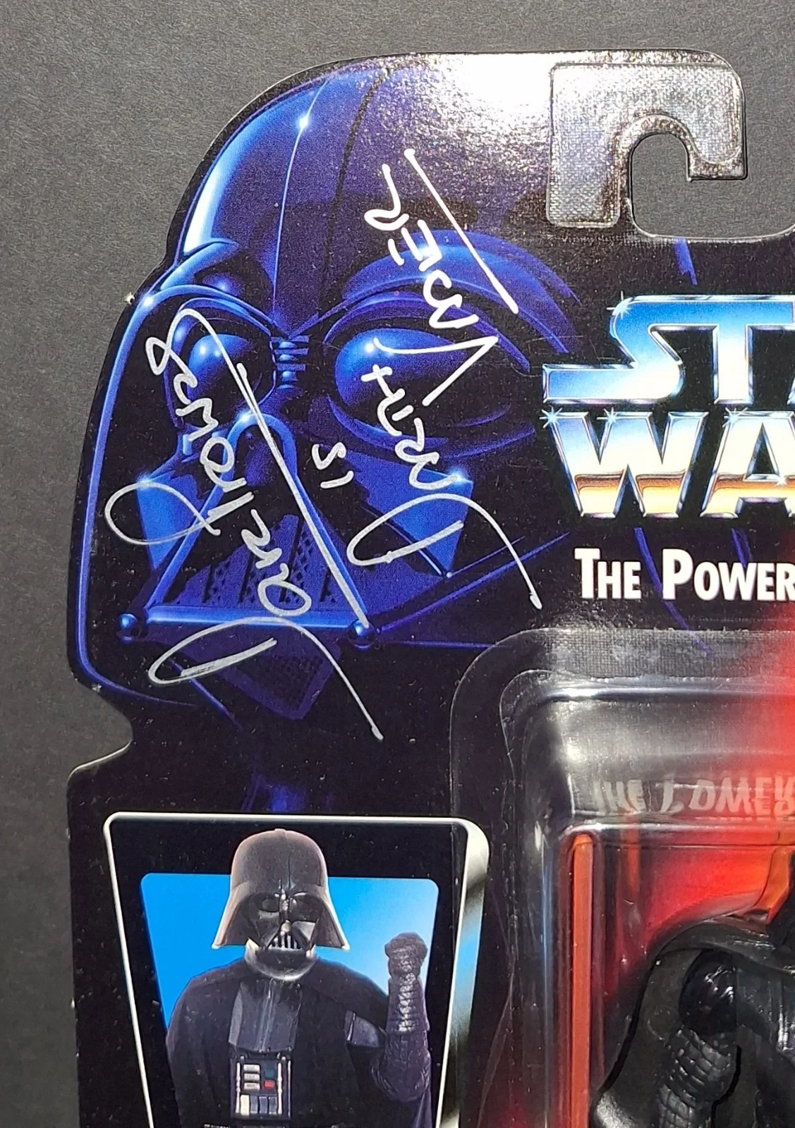 Dave Prowse — Dave Prowse Signed Autographed action figure 1995 Star Wars Darth Vader JSA COA, image 2