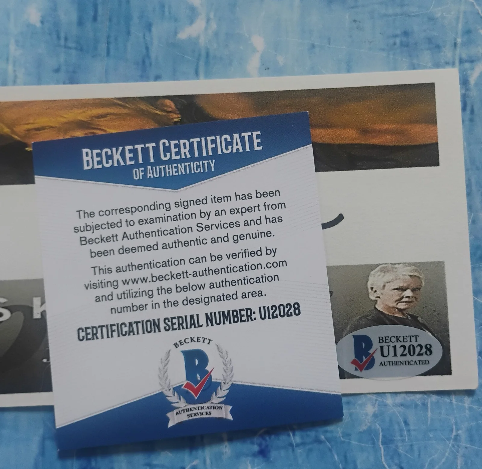 Judi Dench Hand Signed Autograph Index Card COA Skyfall NO US TARIFFS, image 5
