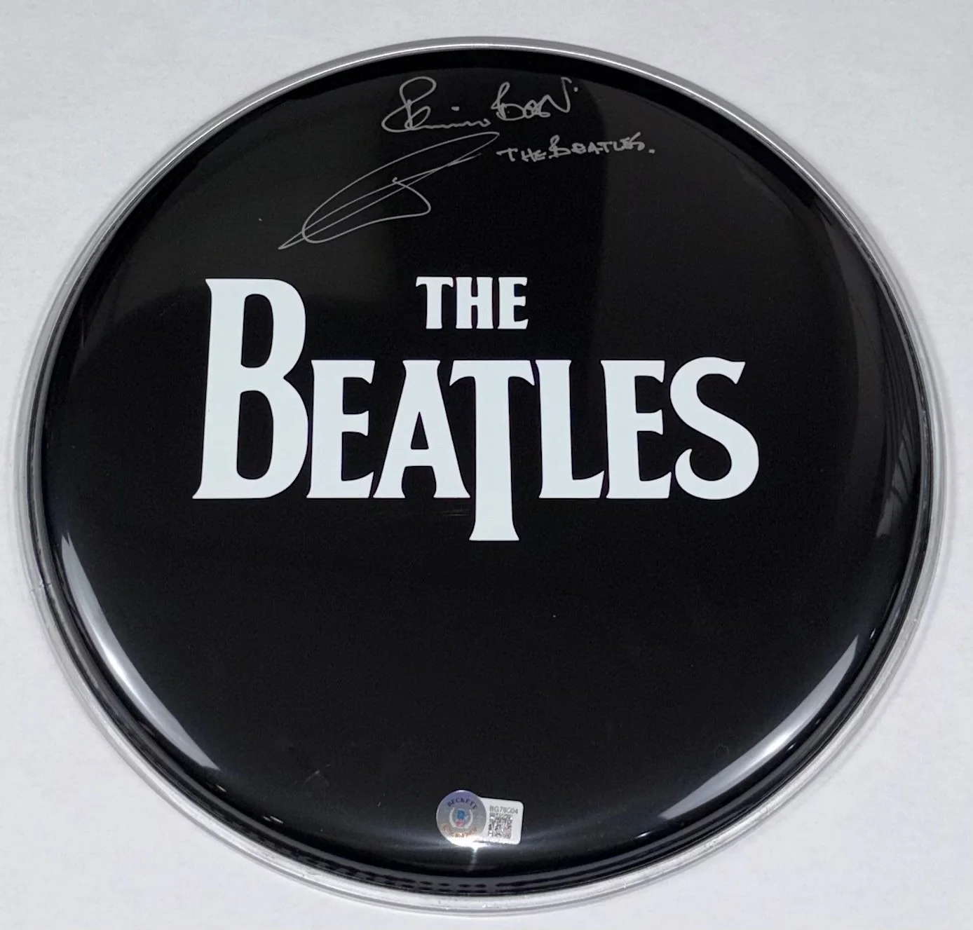 Pete Best The Beatles Signed Drumhead 12" Original Drummer Autograph Beckett COA, image 3