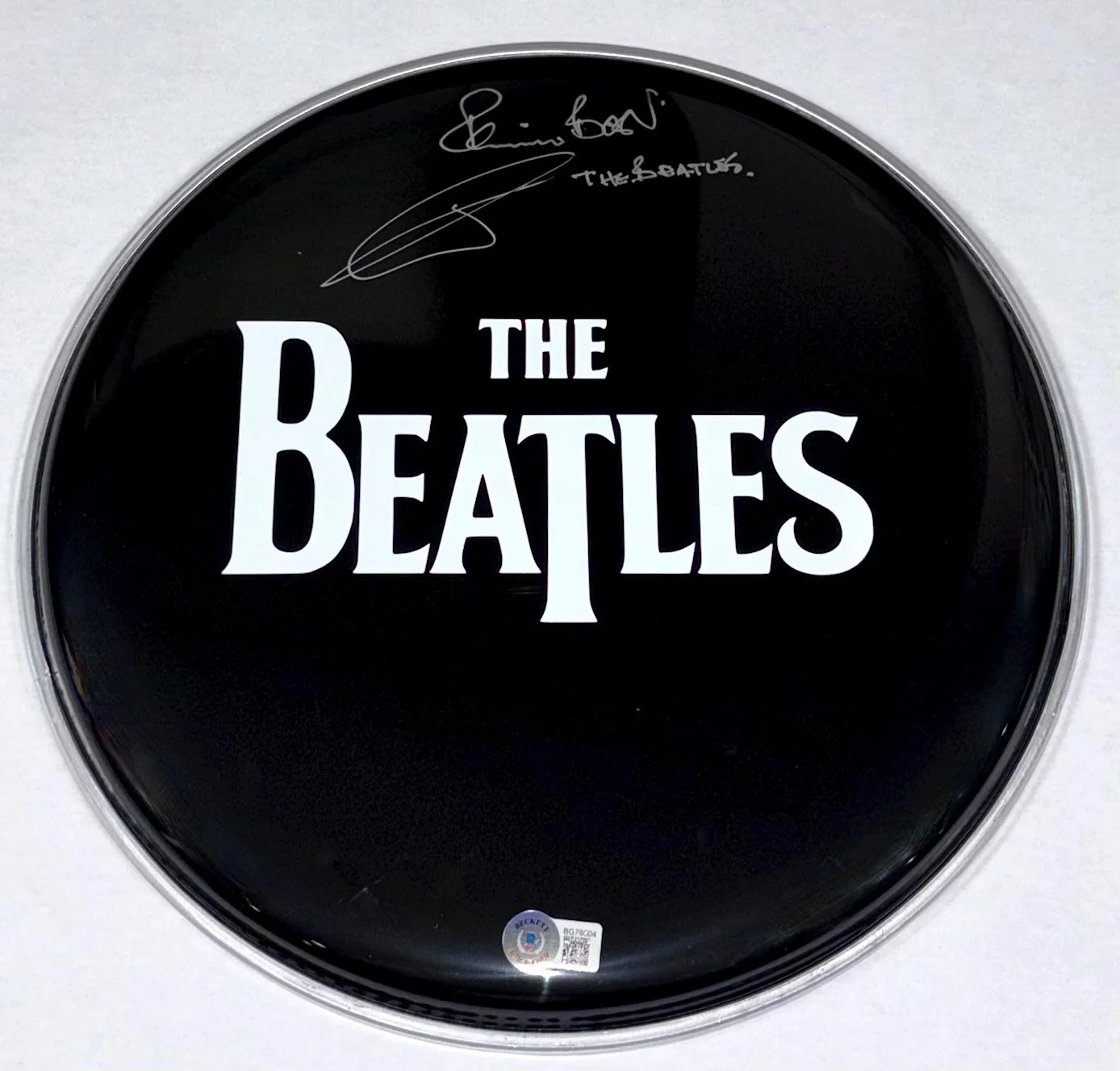 Pete Best The Beatles Signed Drumhead 12" Original Drummer Autograph Beckett COA, image 4
