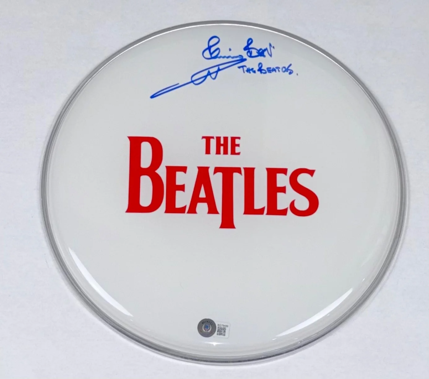 Pete Best Signed Autograph 12" Drumhead The Beatles Band 1st Drummer Beckett COA, изображение 2