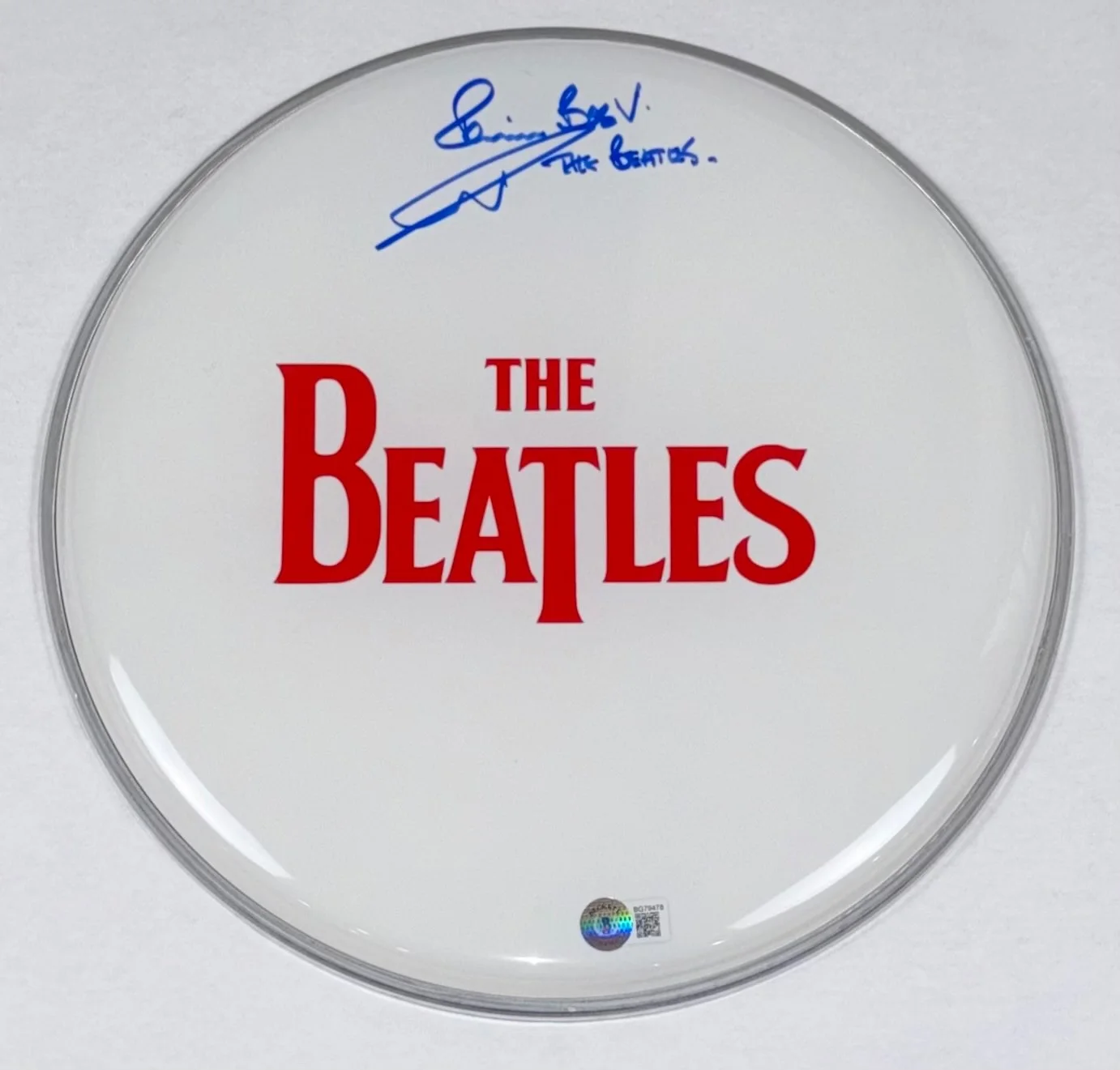 Pete Best Signed Autograph 12" Drumhead The Beatles Band 1st Drummer Beckett COA, изображение 3