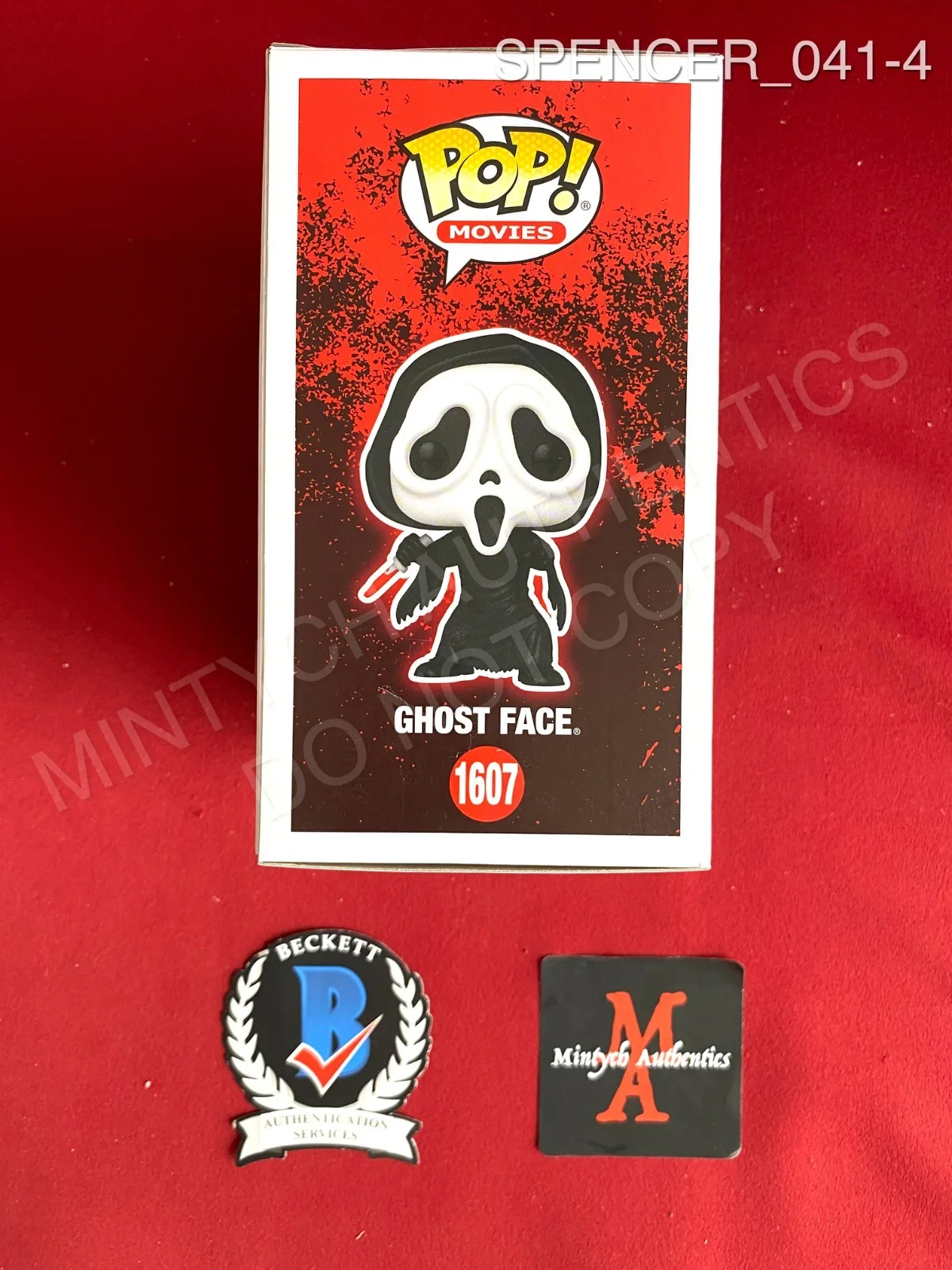 Spencer Charnas — Spencer Charnas Ice Nine Kills signed Ghost Face Funko Pop #1607 Beckett COA, изображение 4