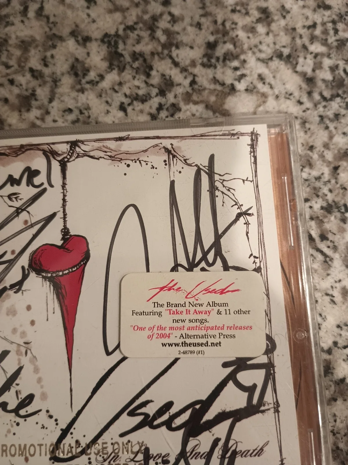 THE USED SIGNED IN LOVE & DEATH, image 4