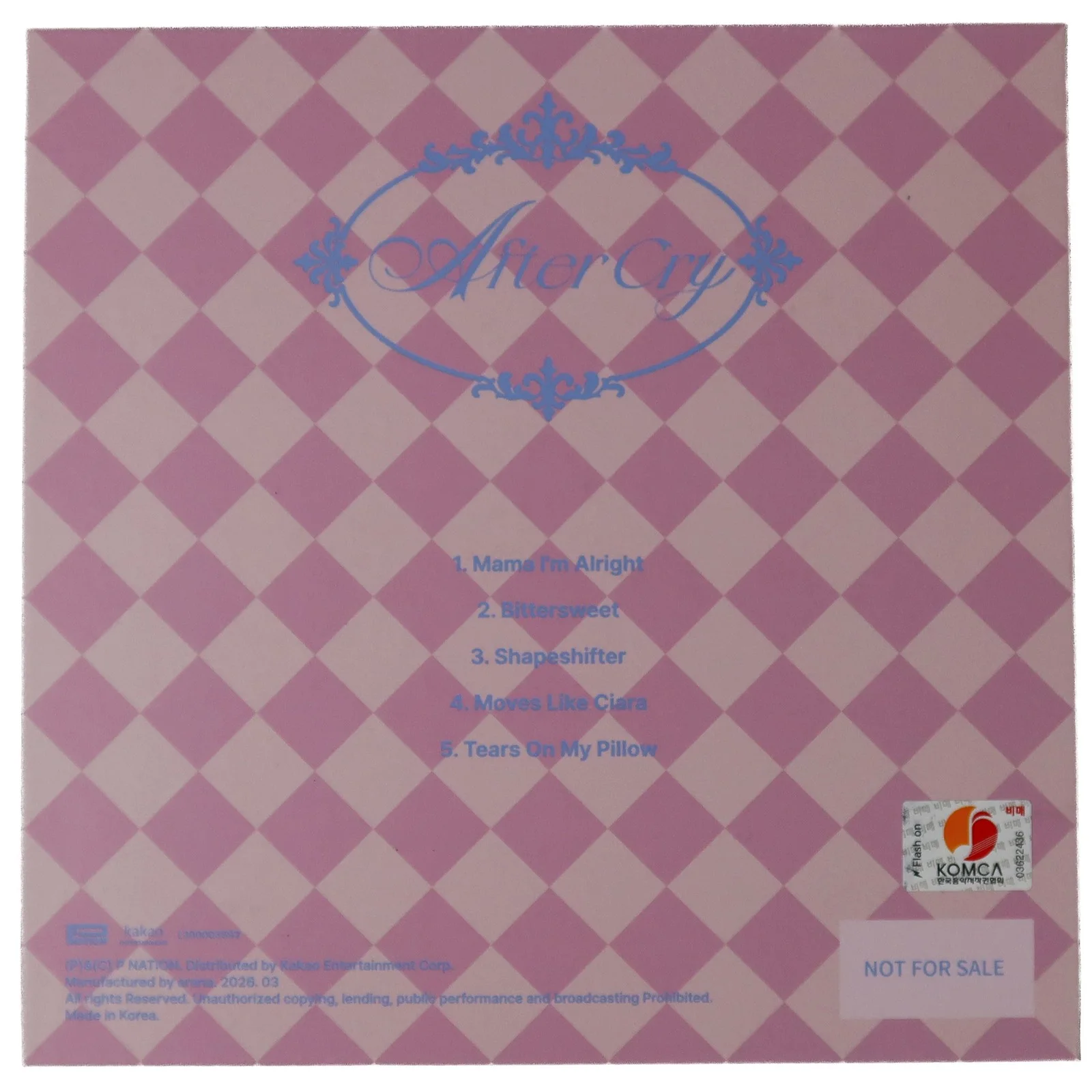 Baby DONT Cry - After Cry 1st Mini Album Signed Promo CD 2026 1, image 3
