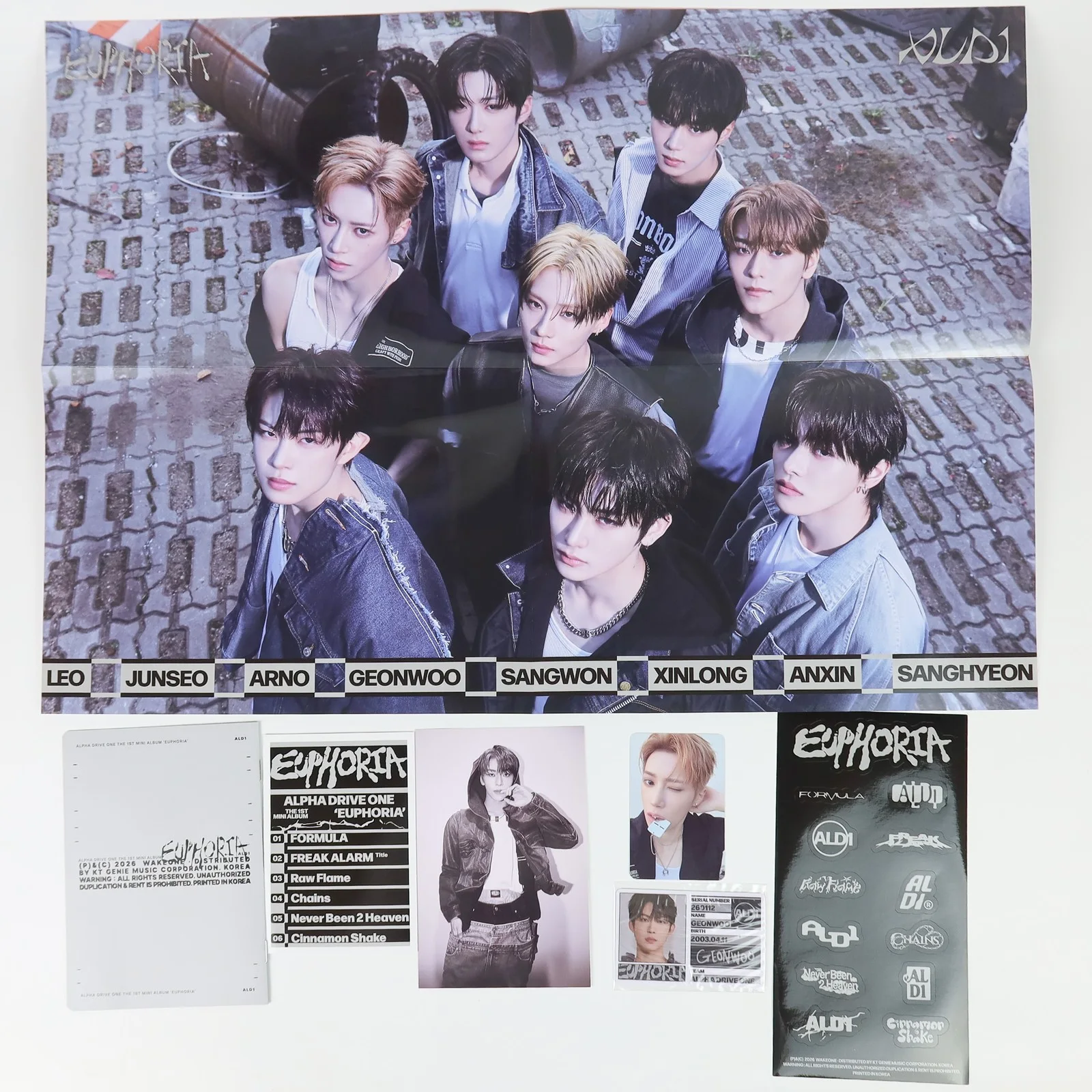 Alpha Drive One - Euphoria 1st Mini Album Signed CD Promo 2026, image 2