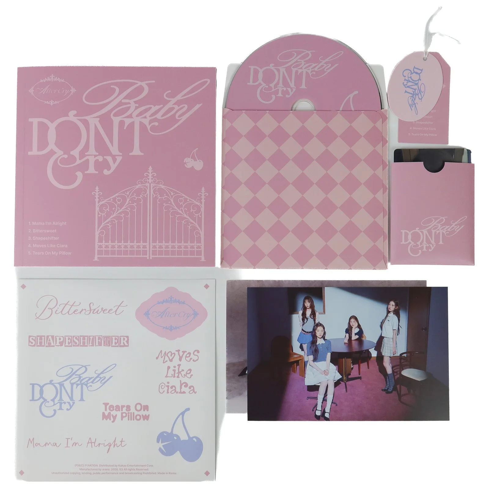 Baby DONT Cry - After Cry 1st Mini Album Signed Promo CD 2026 2, изображение 2