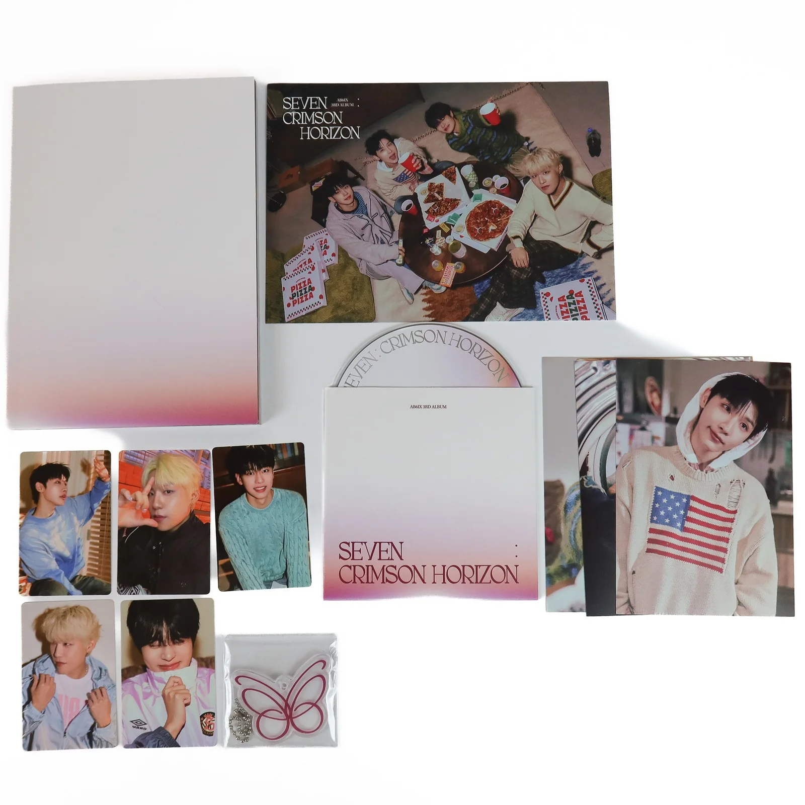 AB6IX - Seven : Crimson Horizon 3rd Album Signed Promo CD 2026, изображение 2