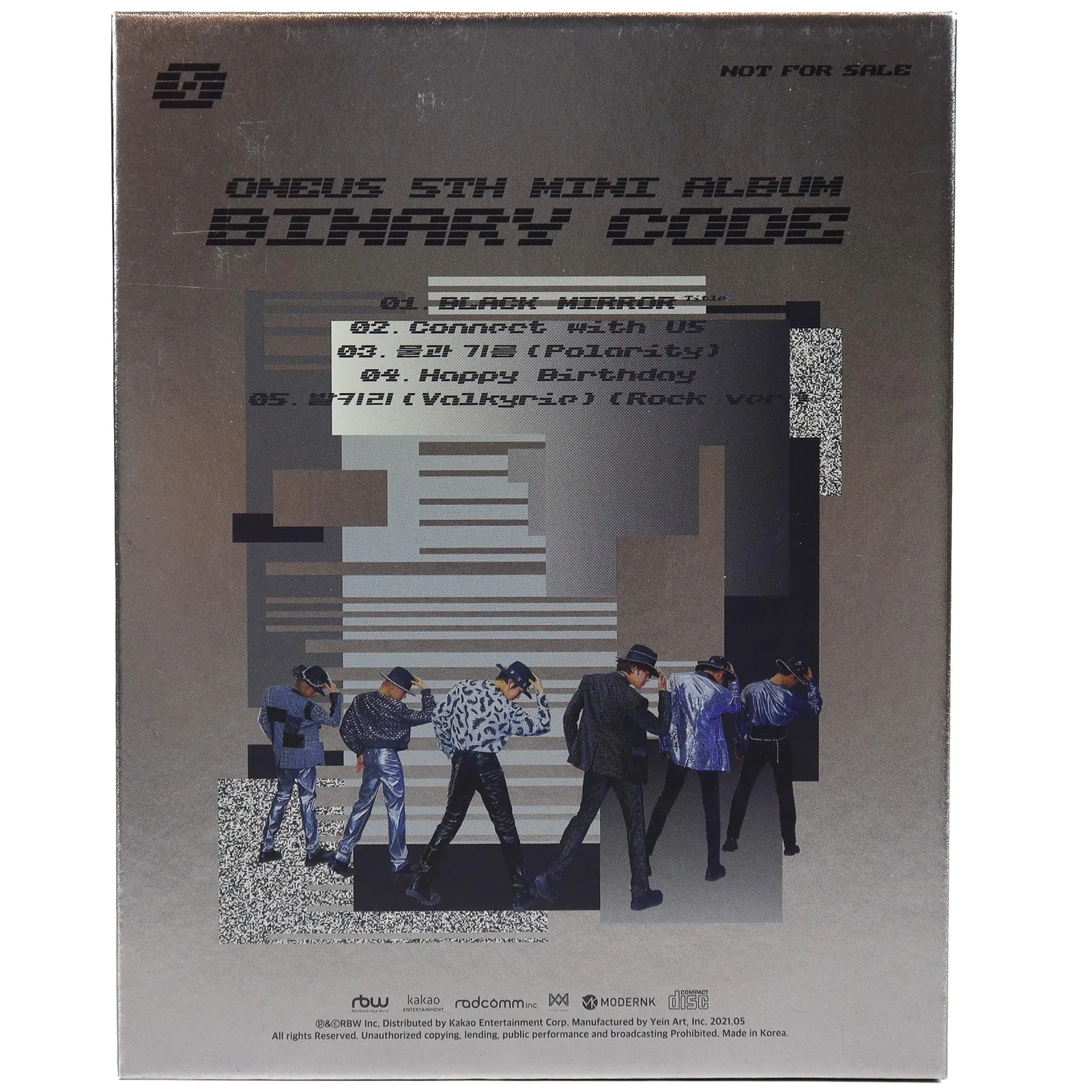 Oneus - Binary Code 5th Mini Album Signed + Message Promo CD 2021, image 3
