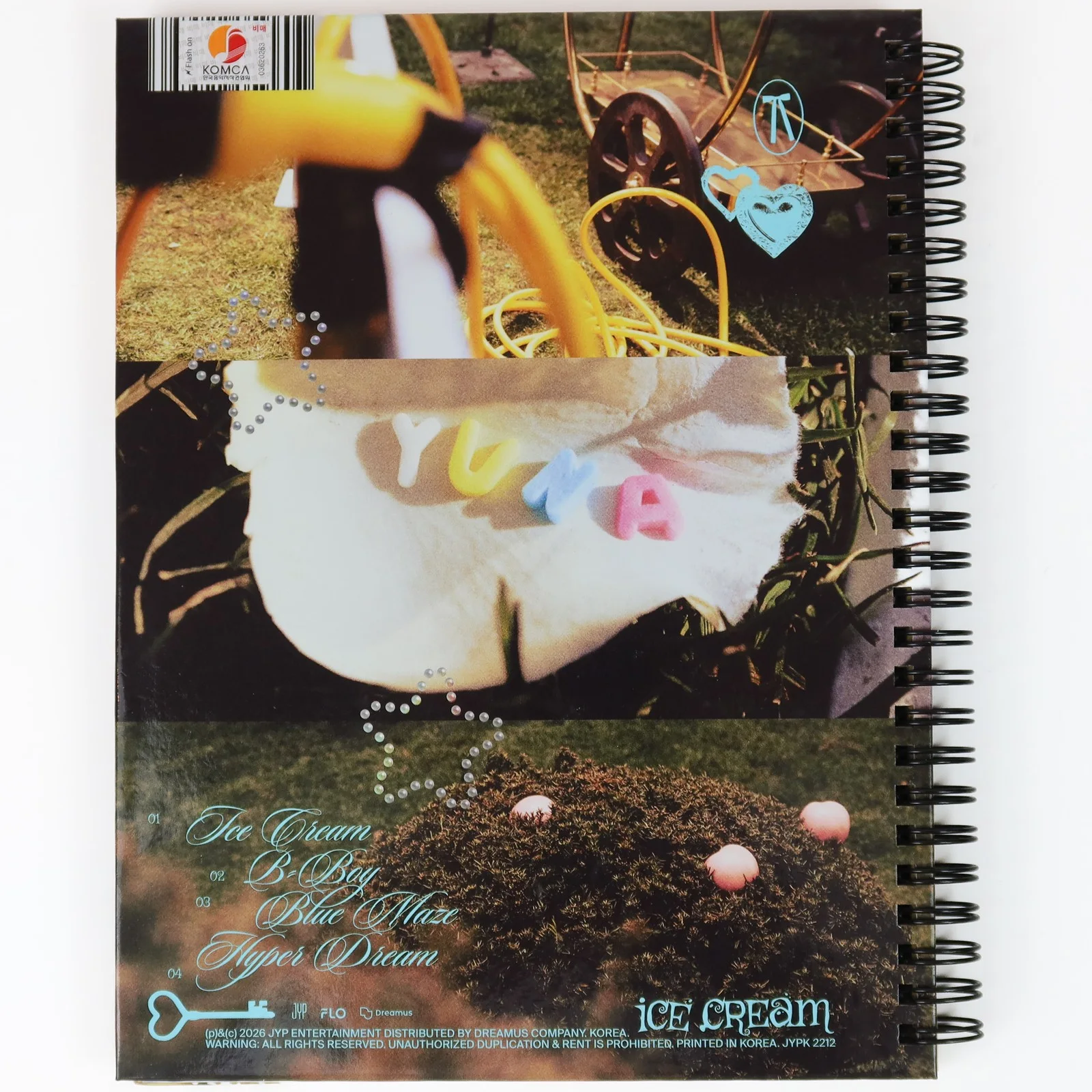 Yuna - Ice Cream 1st Mini Album Signed Promo CD 2026 Itzy, image 3