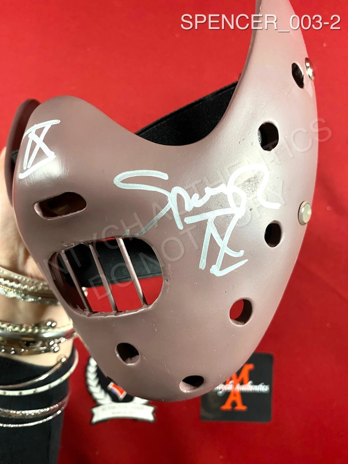 Spencer Charnas — Spencer Charnas Ice Nine Kills autographed signed Hannibal Lecter mask Beckett, image 2