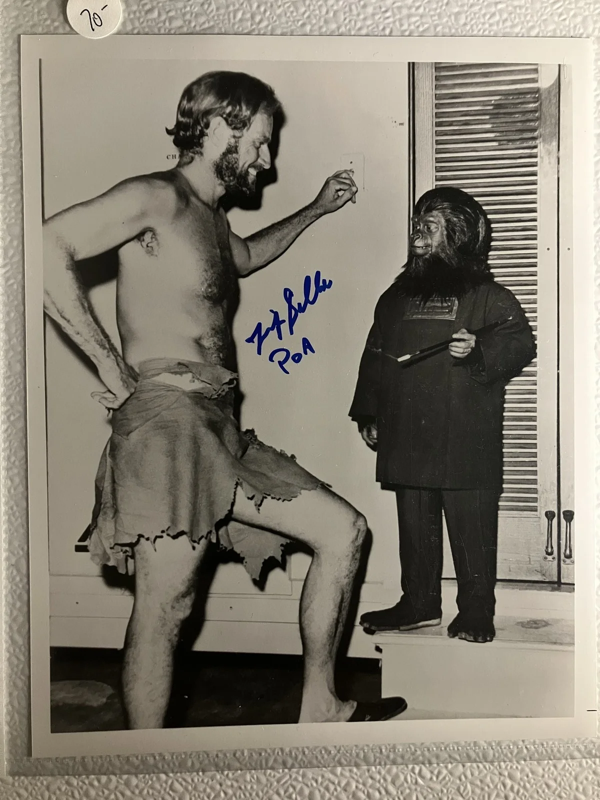 Felix Silla — Autographed 8x10 Photo - Felix Silla from Planet of the Apes (1968)