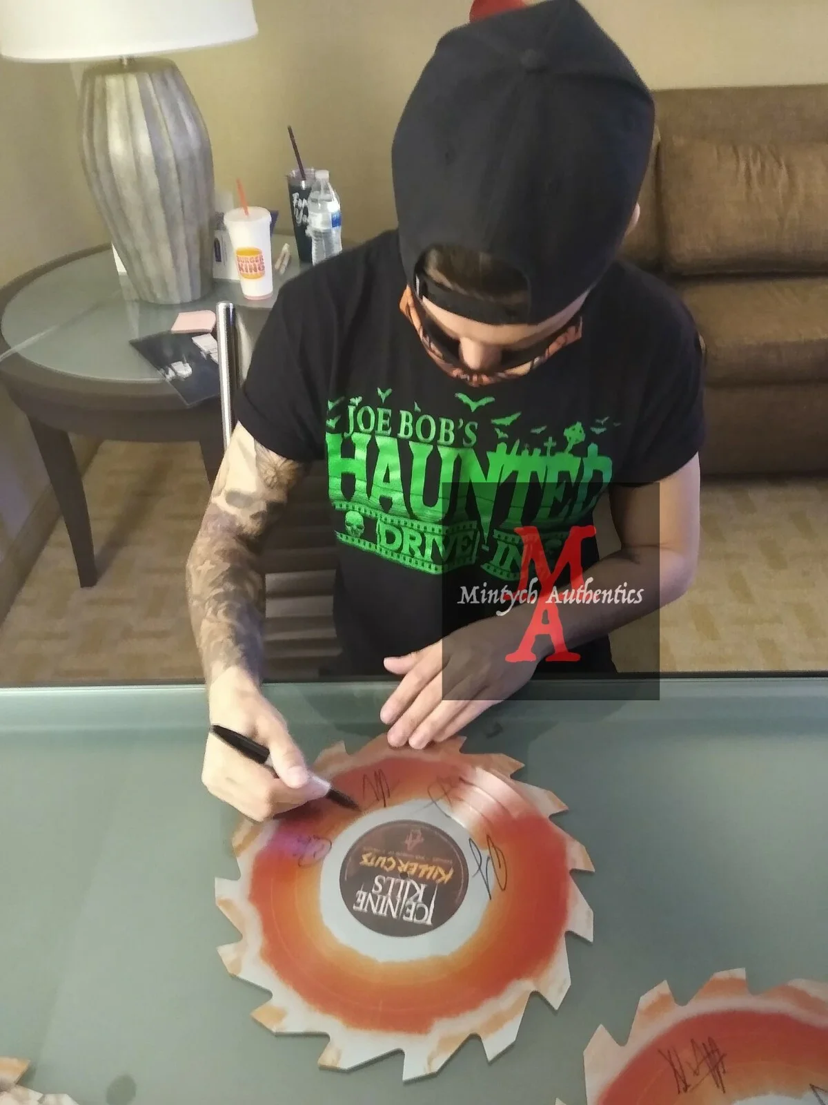 Spencer Charnas — Spencer Charnas Ice Nine Kills autographed signed Scream Ghost Face mask Beckett, image 3