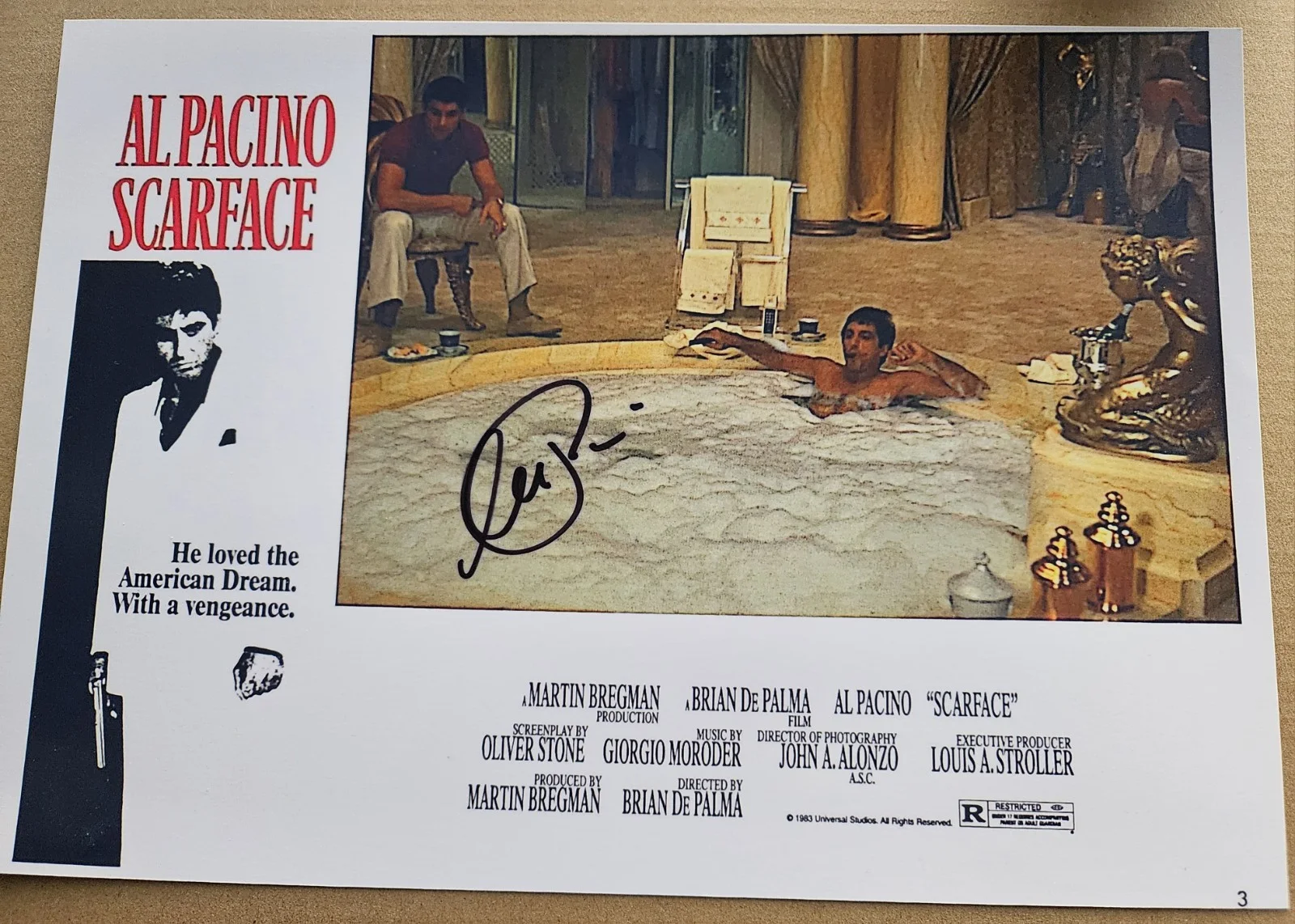 ORIGINAL AL PACINO AUTOGRAPH SCARFACE 12X8" W/COA MOVIE PHOTO, изображение 4
