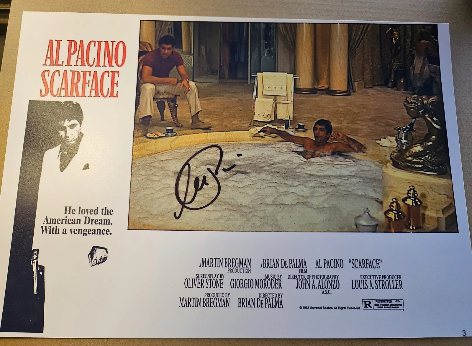 ORIGINAL AL PACINO AUTOGRAPH SCARFACE 12X8" W/COA MOVIE PHOTO, изображение 5