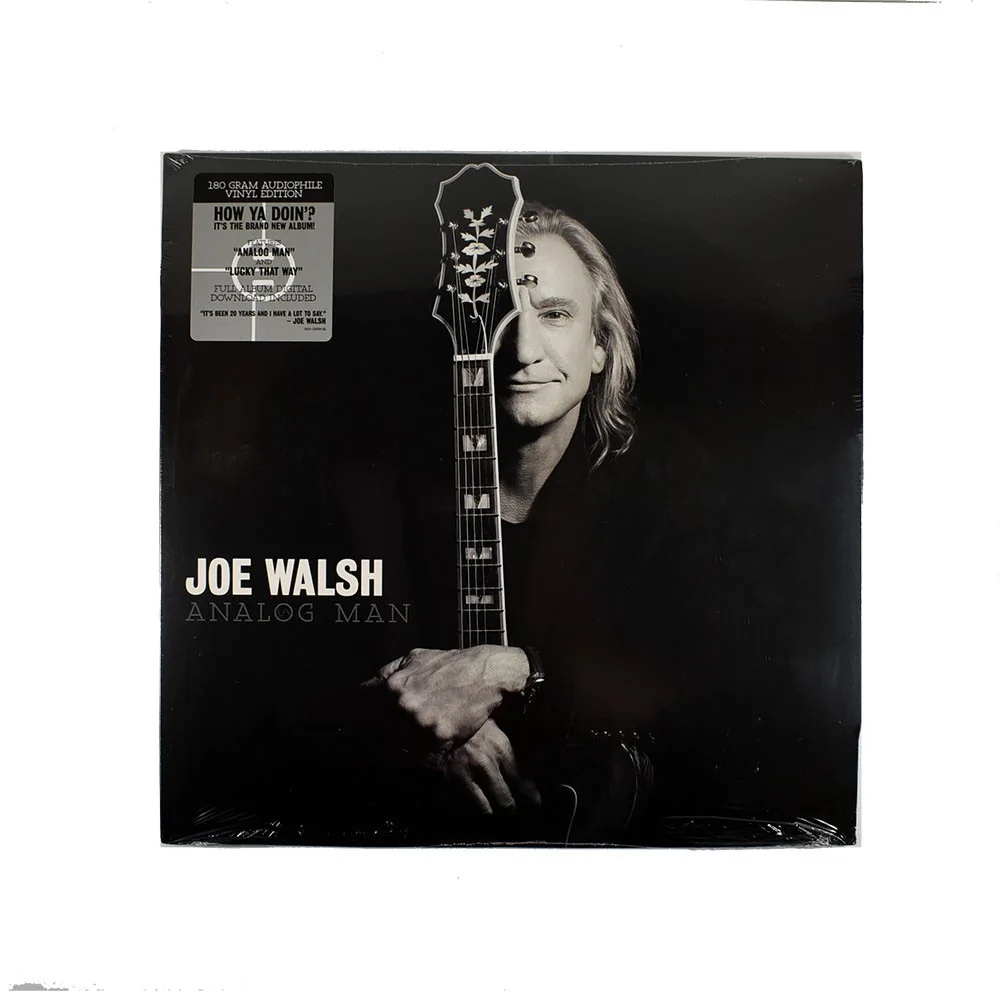 Joe Walsh Analog Man Record Album Cover LP Hand Signed Autographed JSA COA, изображение 3