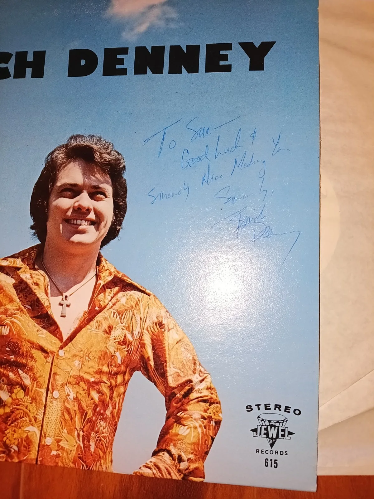 BIRCH DENNEY Autographed Record With Sleeve Hand Signed By The Artist Rare $95, изображение 4