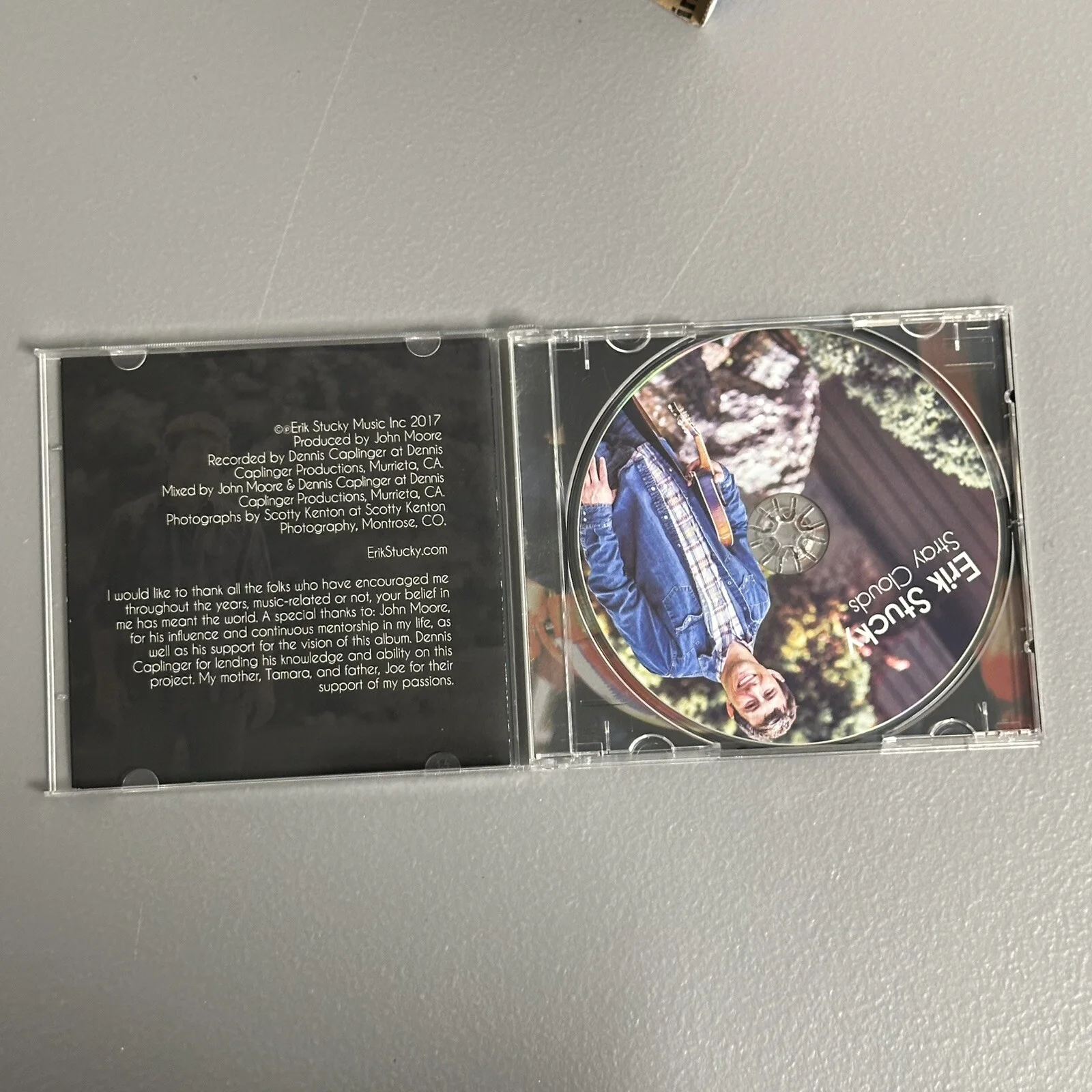 Erik Stucky Stray Clouds Cd Autographed Signed 2017, image 2