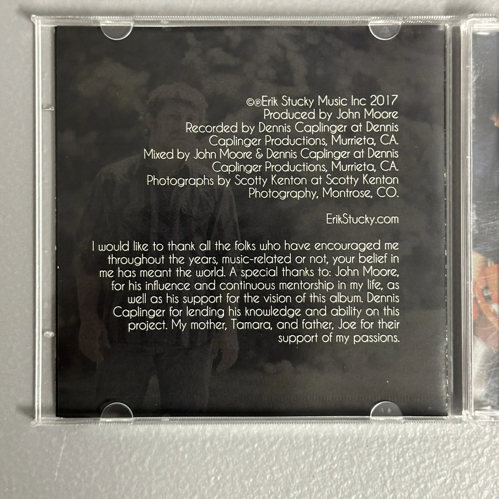 Erik Stucky Stray Clouds Cd Autographed Signed 2017, image 3