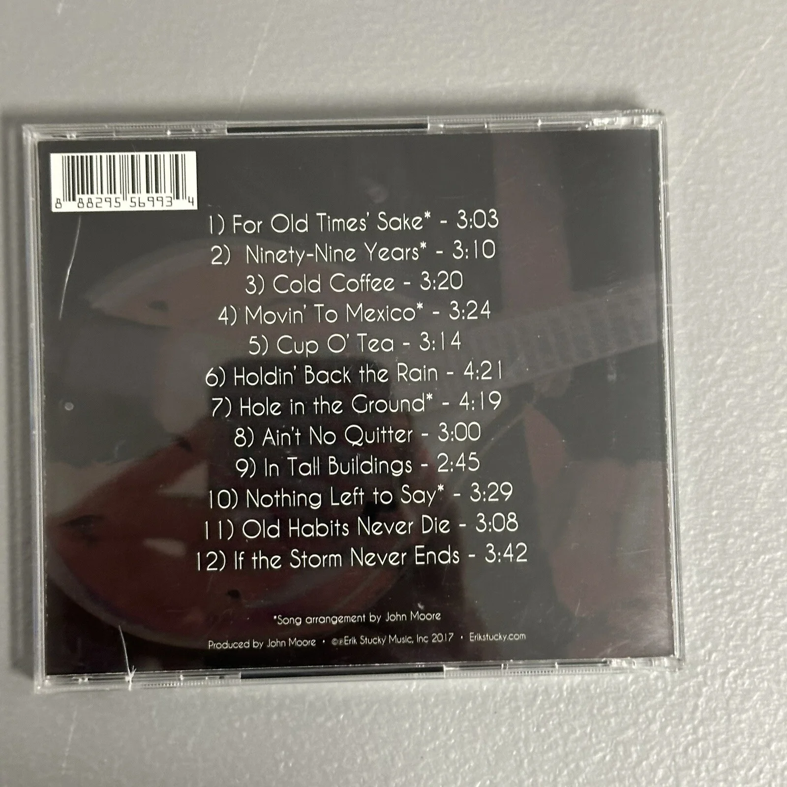 Erik Stucky Stray Clouds Cd Autographed Signed 2017, image 4