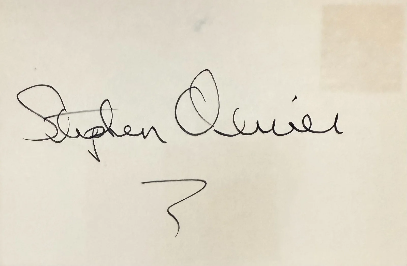 Stephen Oliver — STEPHEN OLIVER Signed Autograph 4x6 INDEX CARD Werewolves on Wheels MOTORPSYCHO, image 3