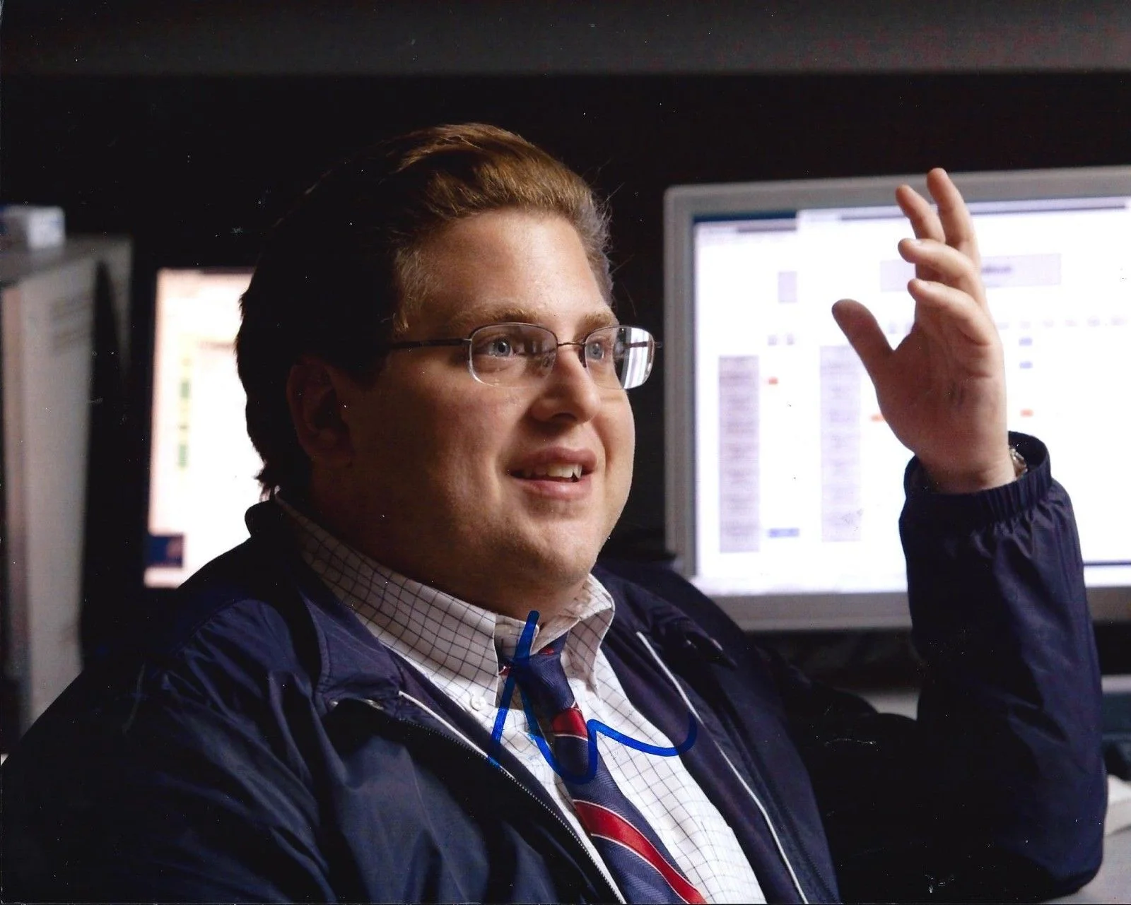 Jonah Hill — Jonah Hill signed Moneyball 8x10 photo IP. 21 Jump Street, Wolf of Wall Street