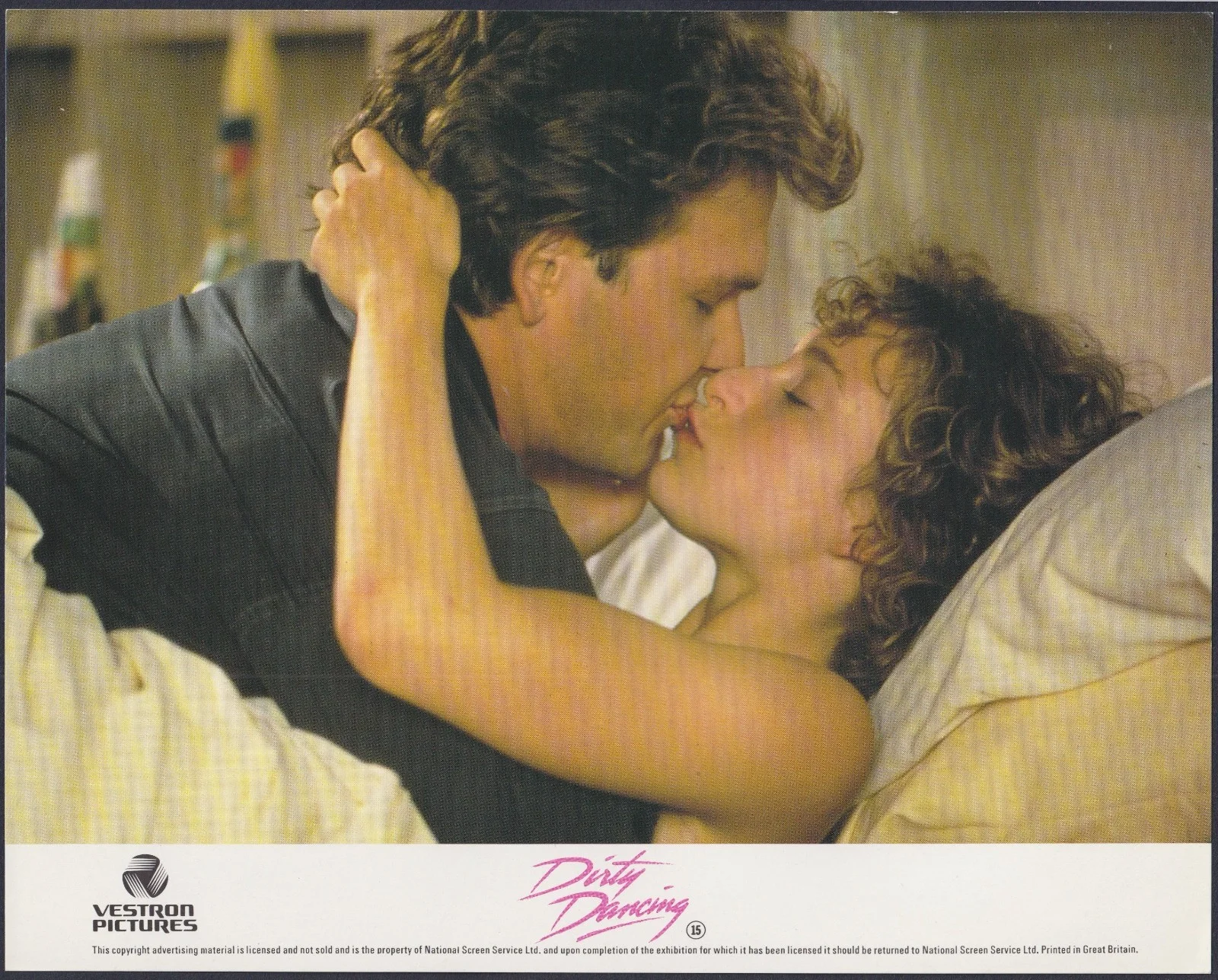Dirty Dancing 8x ORIGINAL UK FOH Lobby Cards Patrick Swayze Jennifer Grey 1987, изображение 5