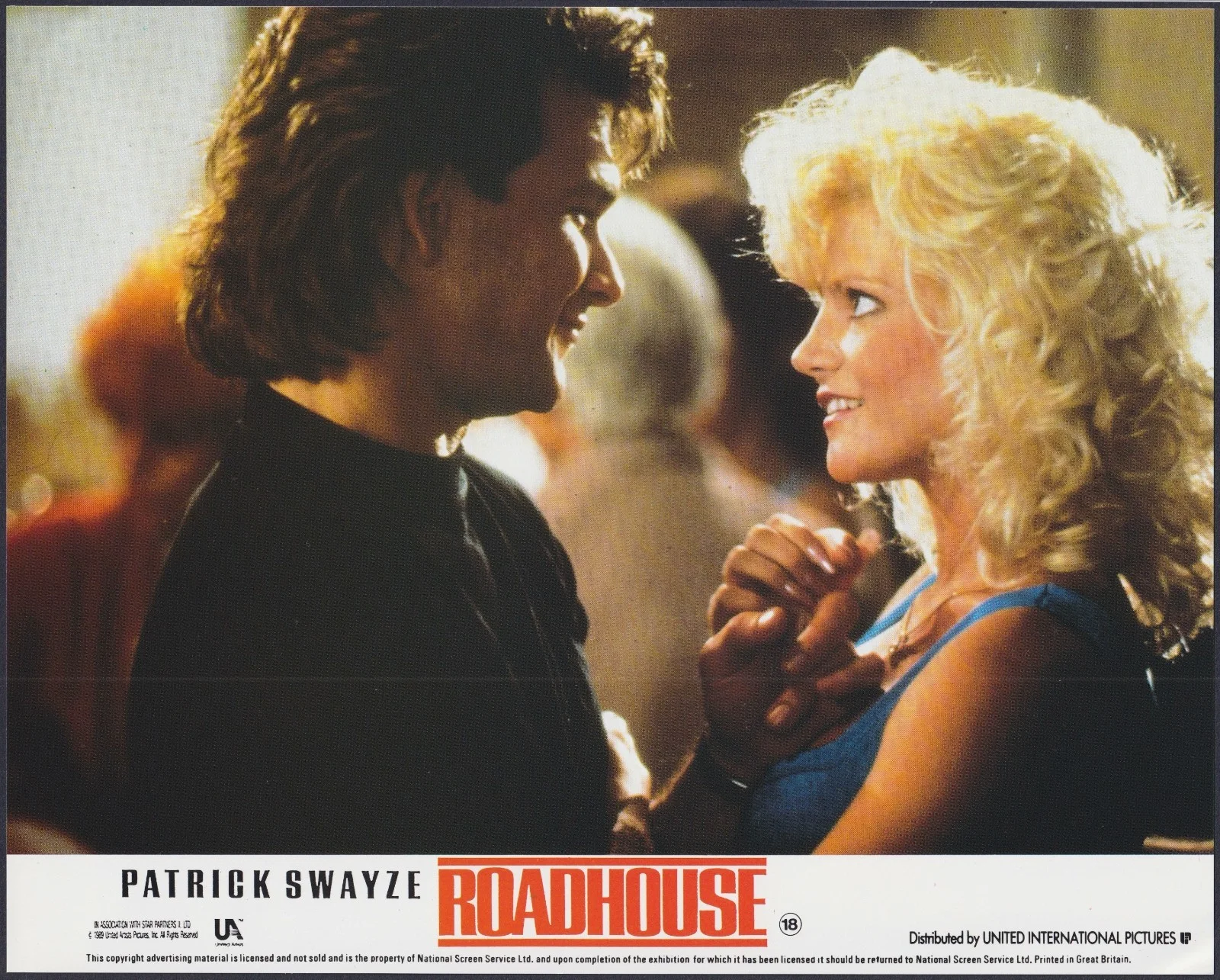 Road House 8x ORIGINAL UK FOH Lobby Cards Patrick Swayze Sam Elliott 1989, изображение 5
