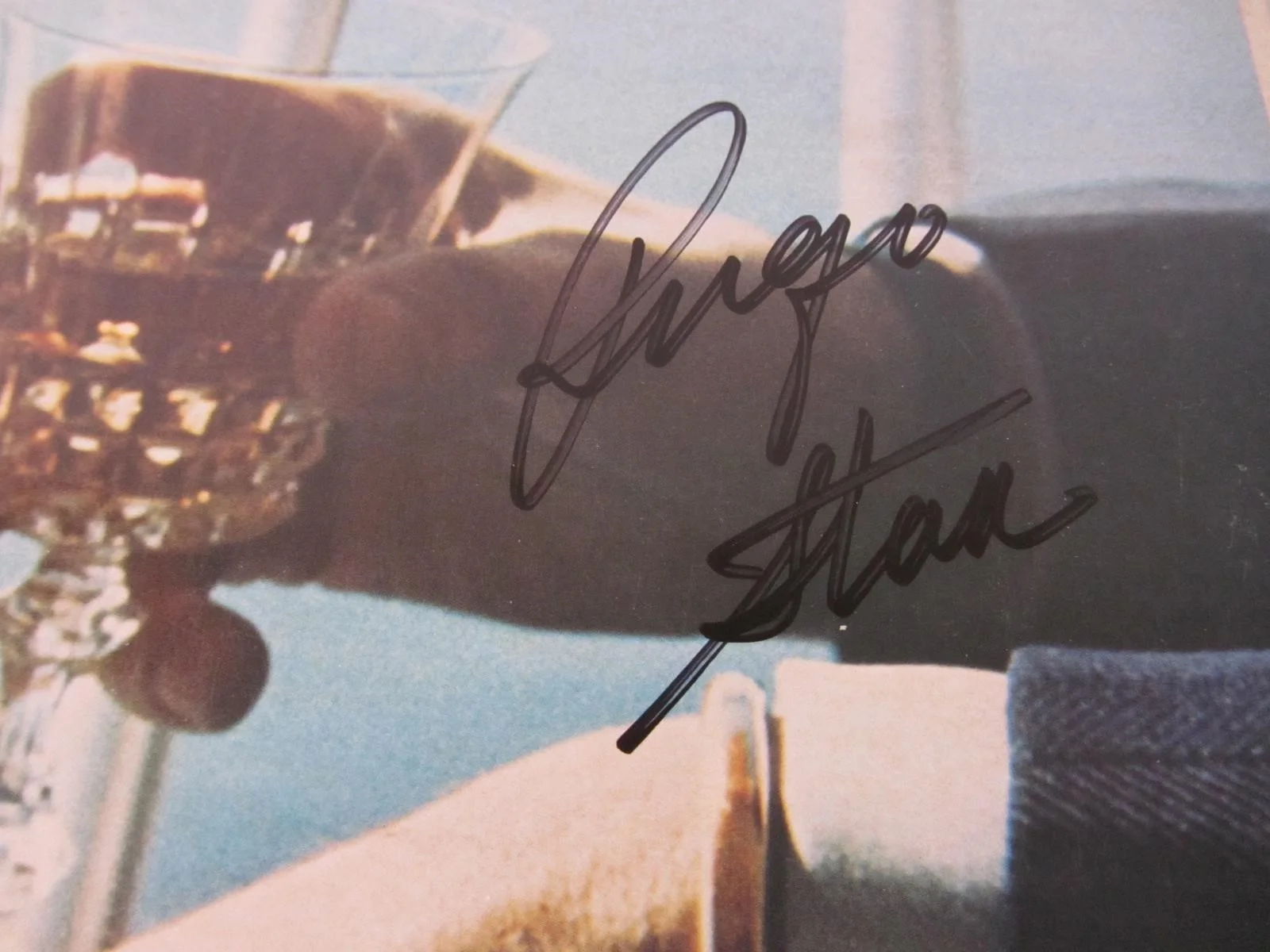 SIGNED Ringo Starr Bad Boy Vinyl Lp Album 1978 w COA Autographed Beatles, image 2