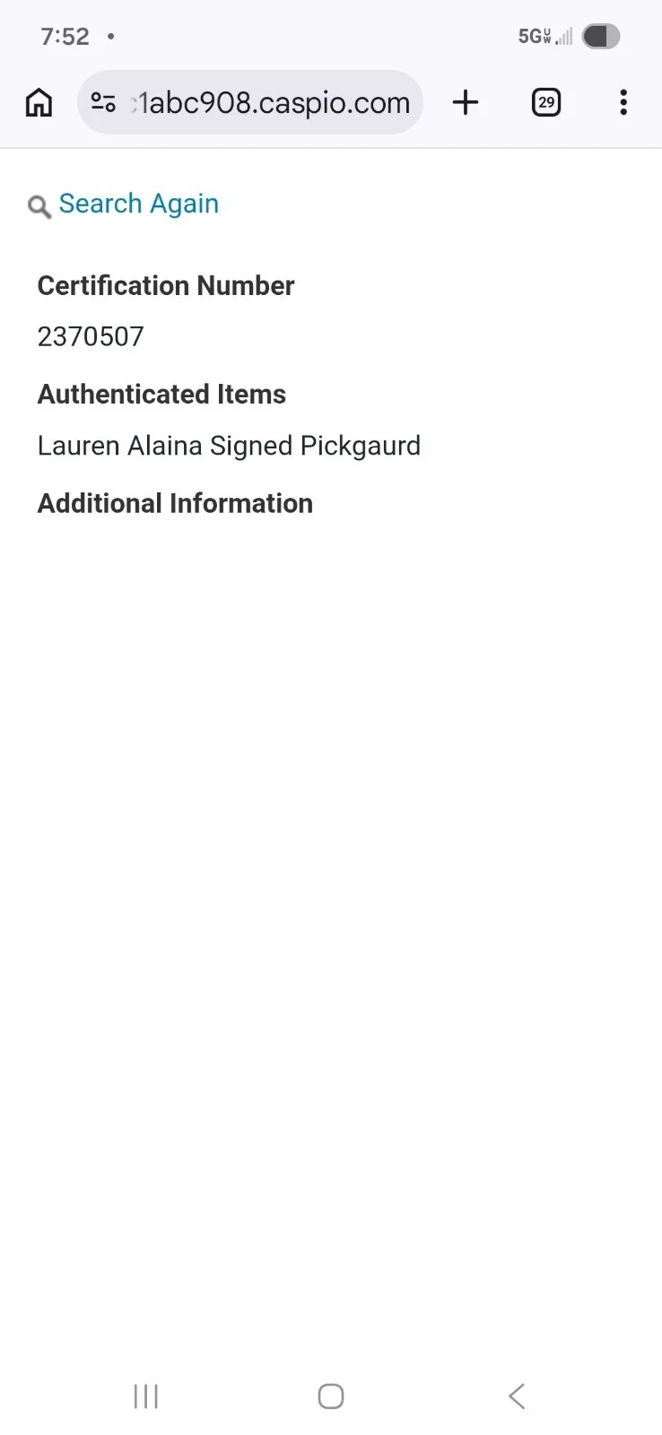 Lauren Alaina Autographed Pickguard Authentication Direct Music Signed, image 4