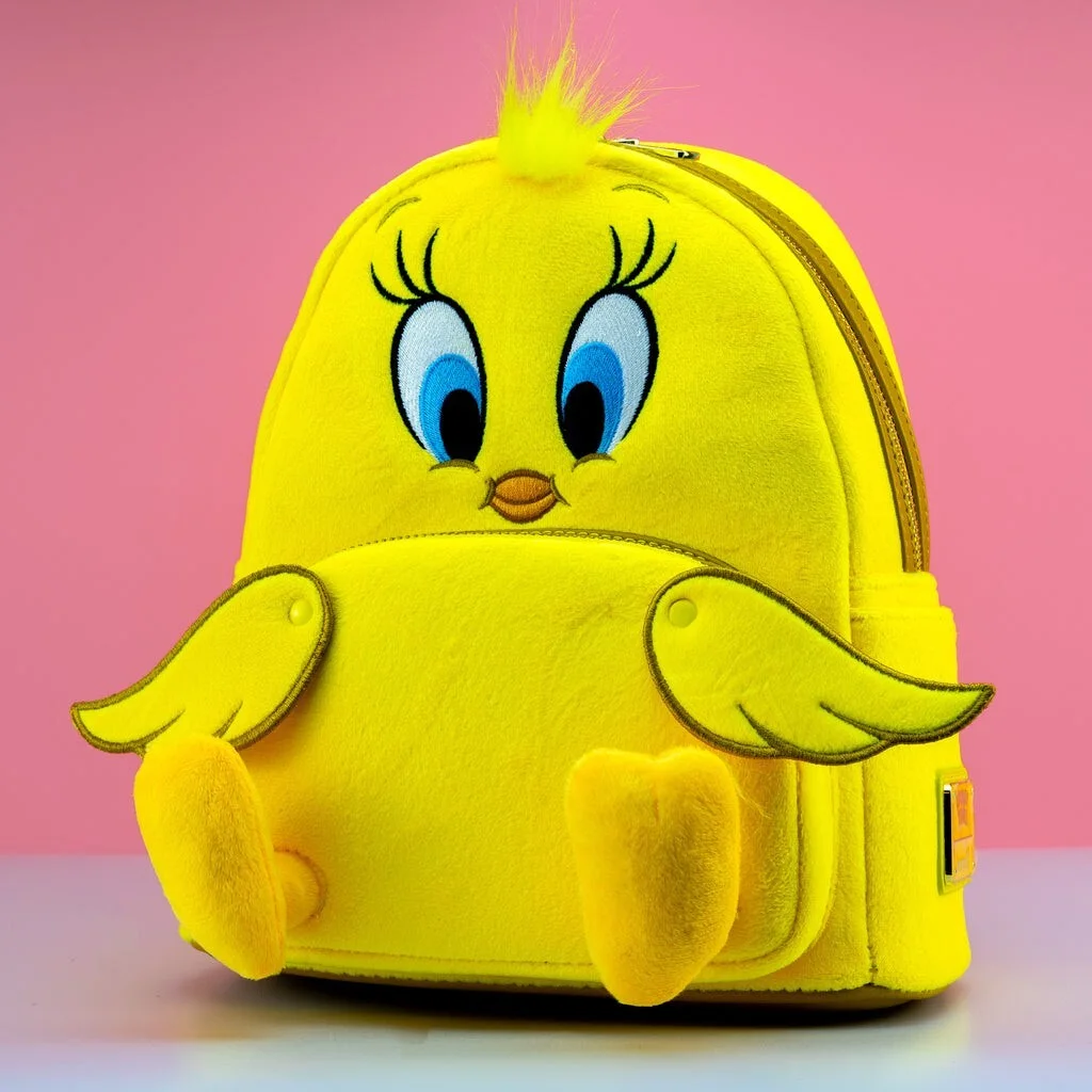 Loungefly Tweety Plush Backpack & Wallet Looney Toons Brand New With Tags, image 2