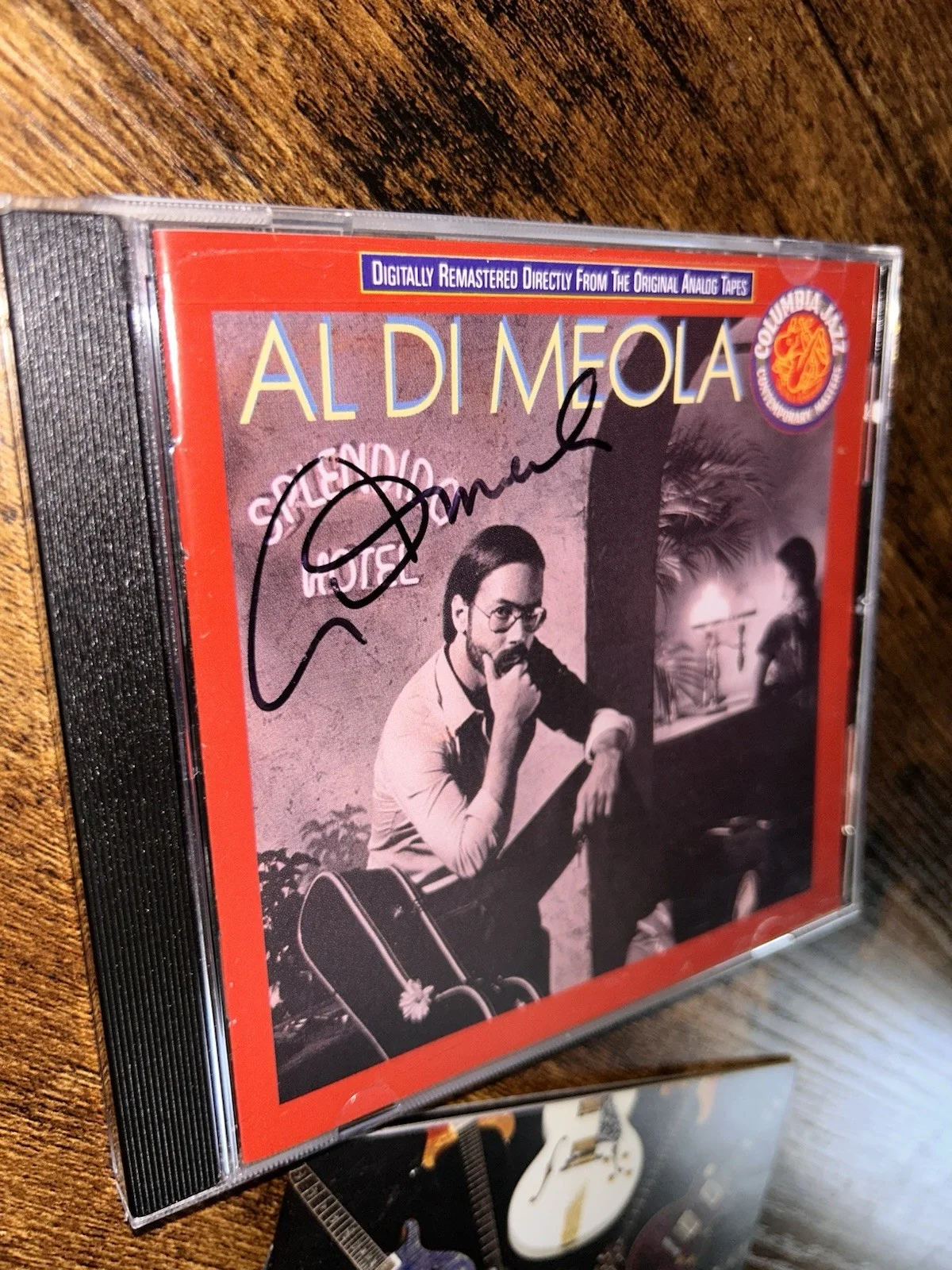 Al DI Meola -Splendido Hotel(Signed CD Case/unopened) Bonus Gtr Collection Book, изображение 2