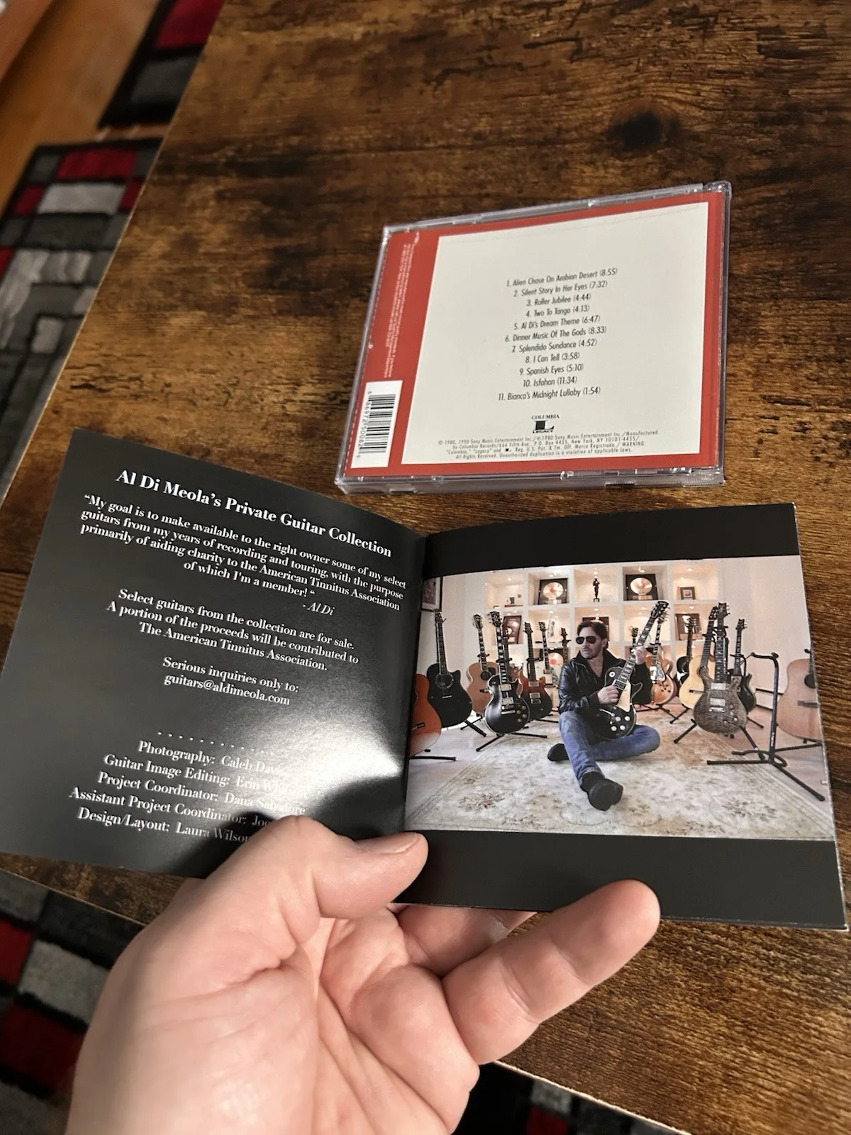 Al DI Meola -Splendido Hotel(Signed CD Case/unopened) Bonus Gtr Collection Book, изображение 5