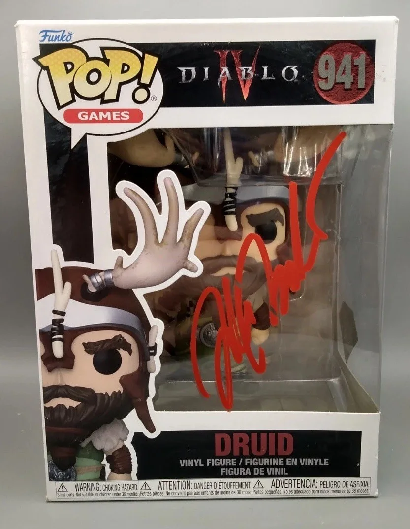 Andrew Morgado — ANDREW MORGADO SIGNED AUTOGRAPHED FUNKO POP #941 DRUID COA 2756 AUTO, изображение 3