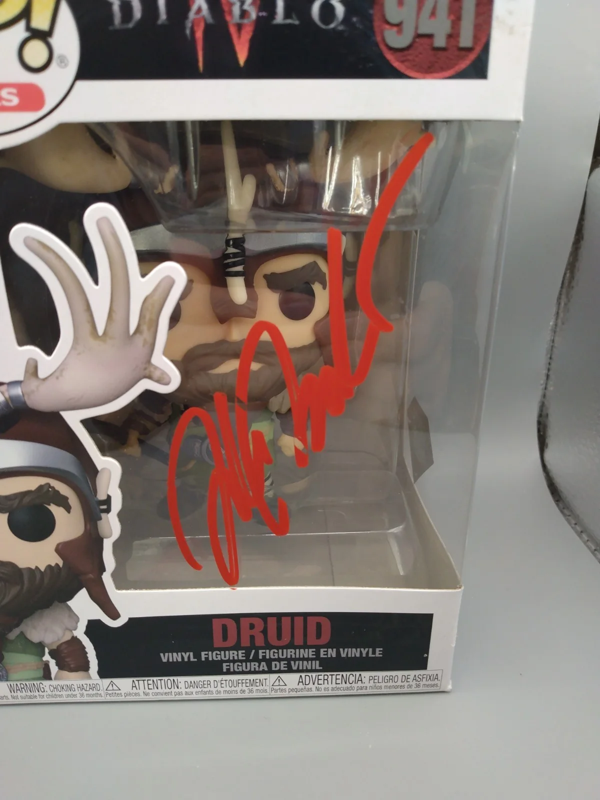Andrew Morgado — ANDREW MORGADO SIGNED AUTOGRAPHED FUNKO POP #941 DRUID COA 2756 AUTO, изображение 4