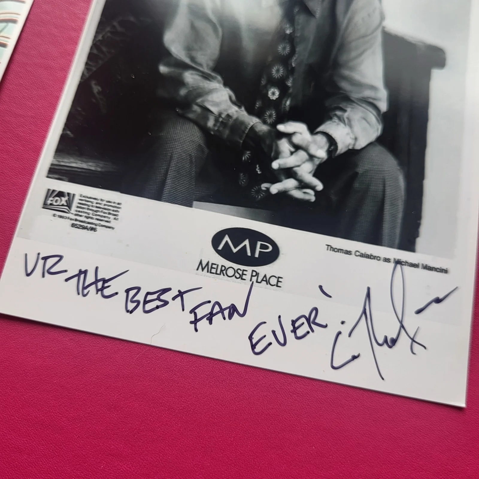 Thomas Calabro — Thomas Calabro Melrose Place Hand Signed 4x6 Autograph Photos, изображение 3