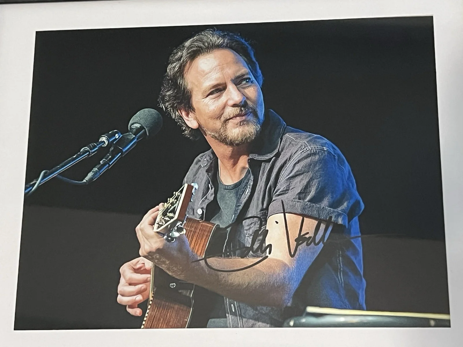 EDDIE VEDDER Framed Autographed signed 8 X 11.5 photo Pearl Jam, изображение 4
